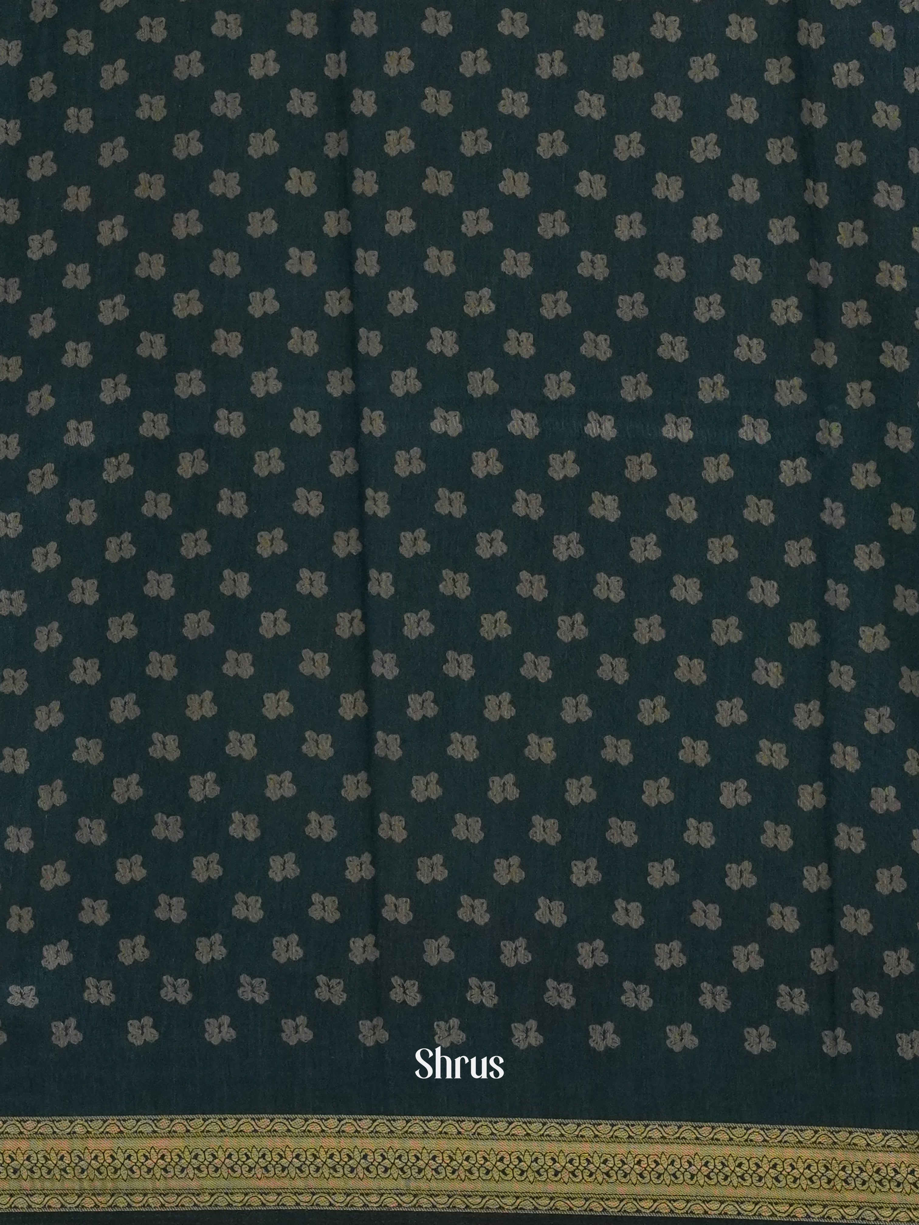 blue(Single Tone)- Semi Crepe Saree - Shop on ShrusEternity.com