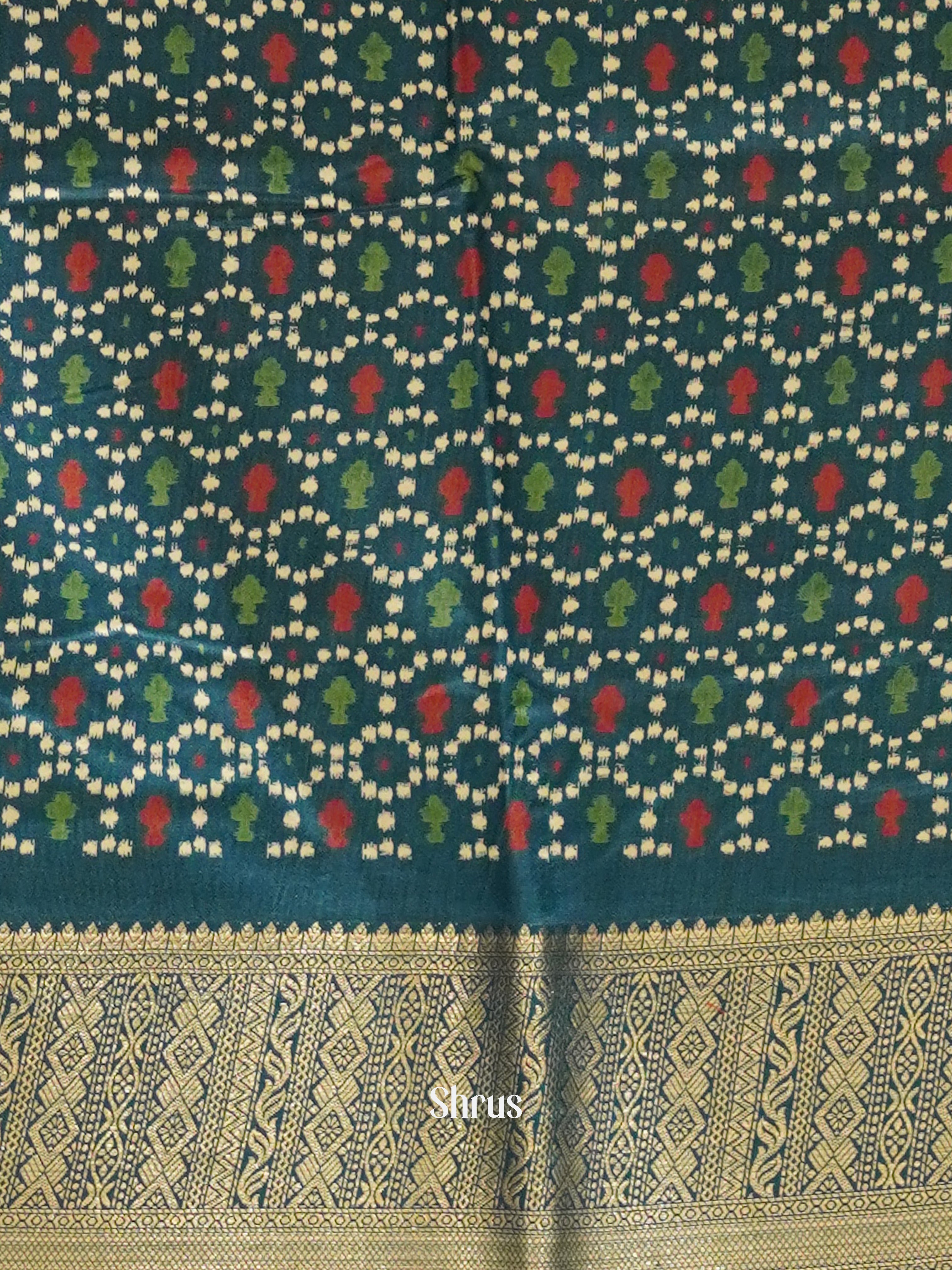 Blue(Single Tone) - Semi crepe Saree - Shop on ShrusEternity.com