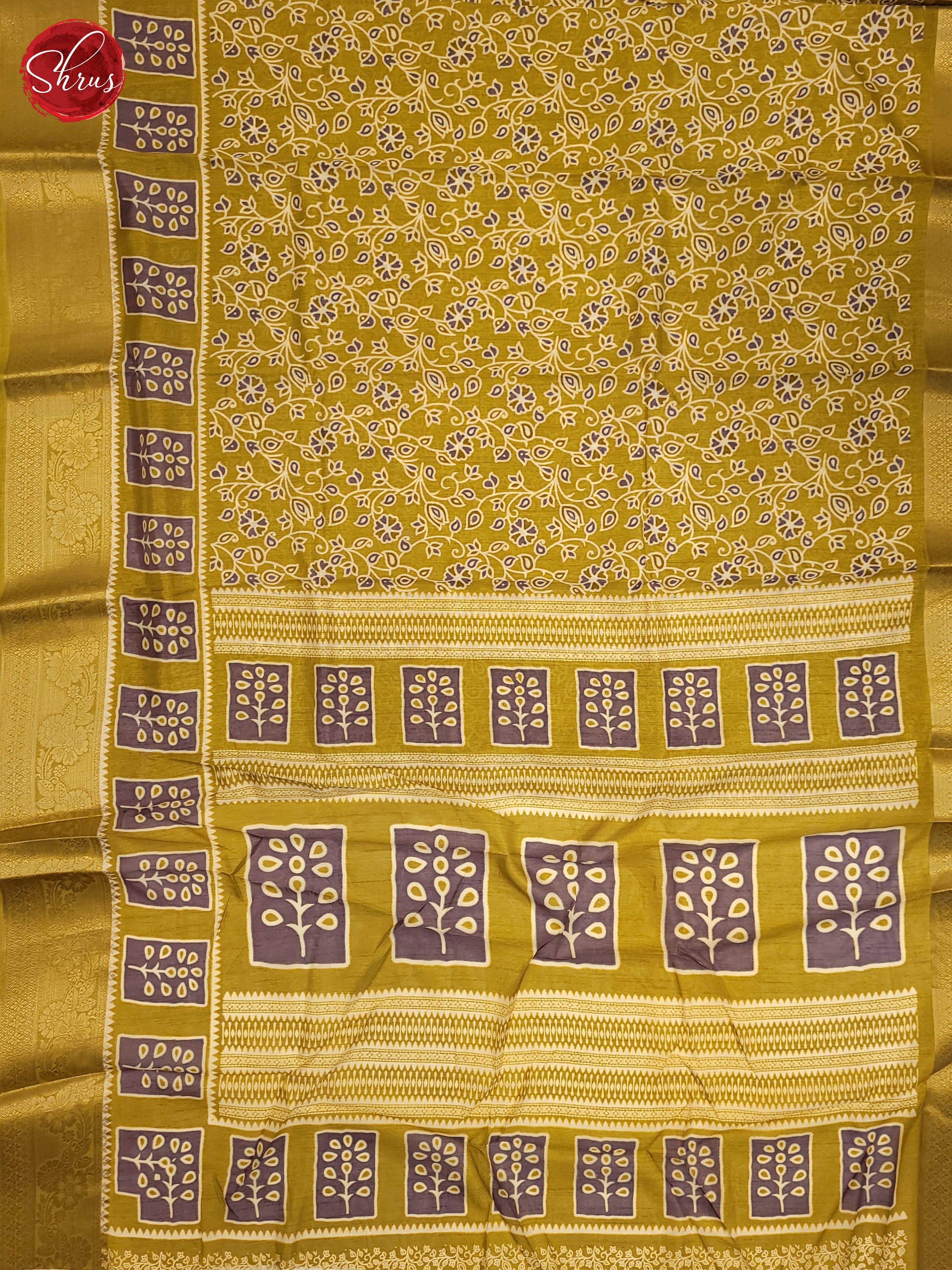 Green(Single Tone) - Semi Crepe Saree - Shop on ShrusEternity.com