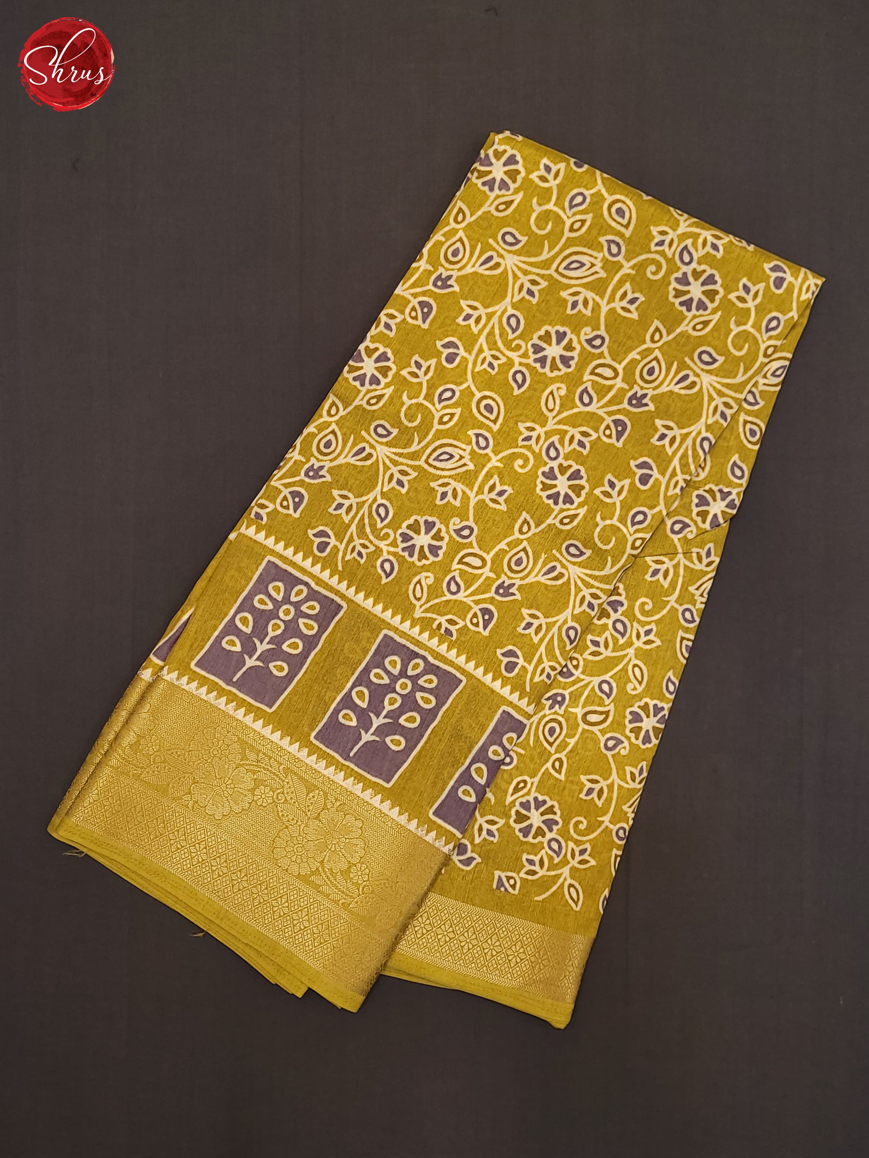 Green(Single Tone) - Semi Crepe Saree - Shop on ShrusEternity.com