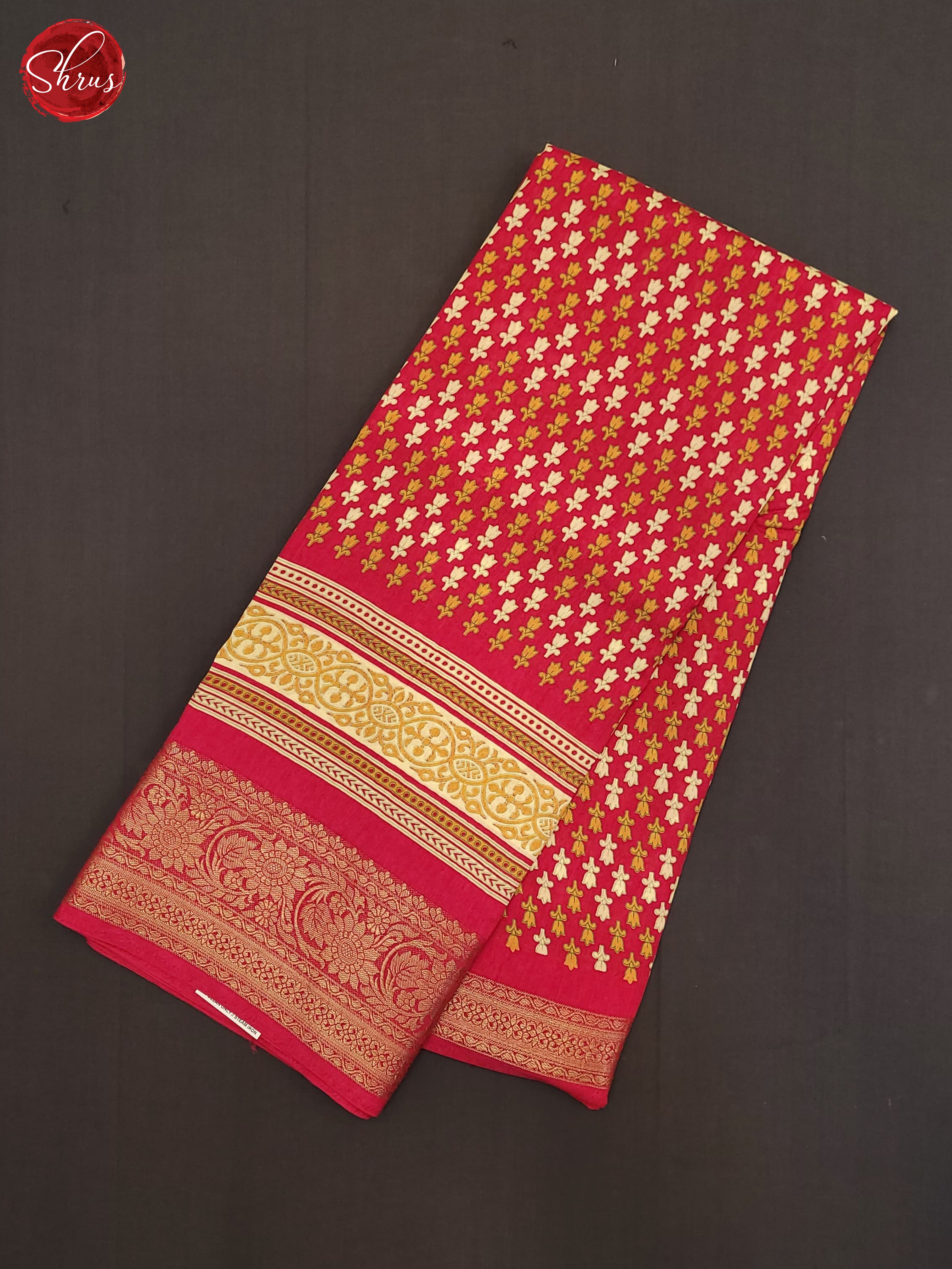 Pink(Single Tone) - Semi Crepe Saree - Shop on ShrusEternity.com