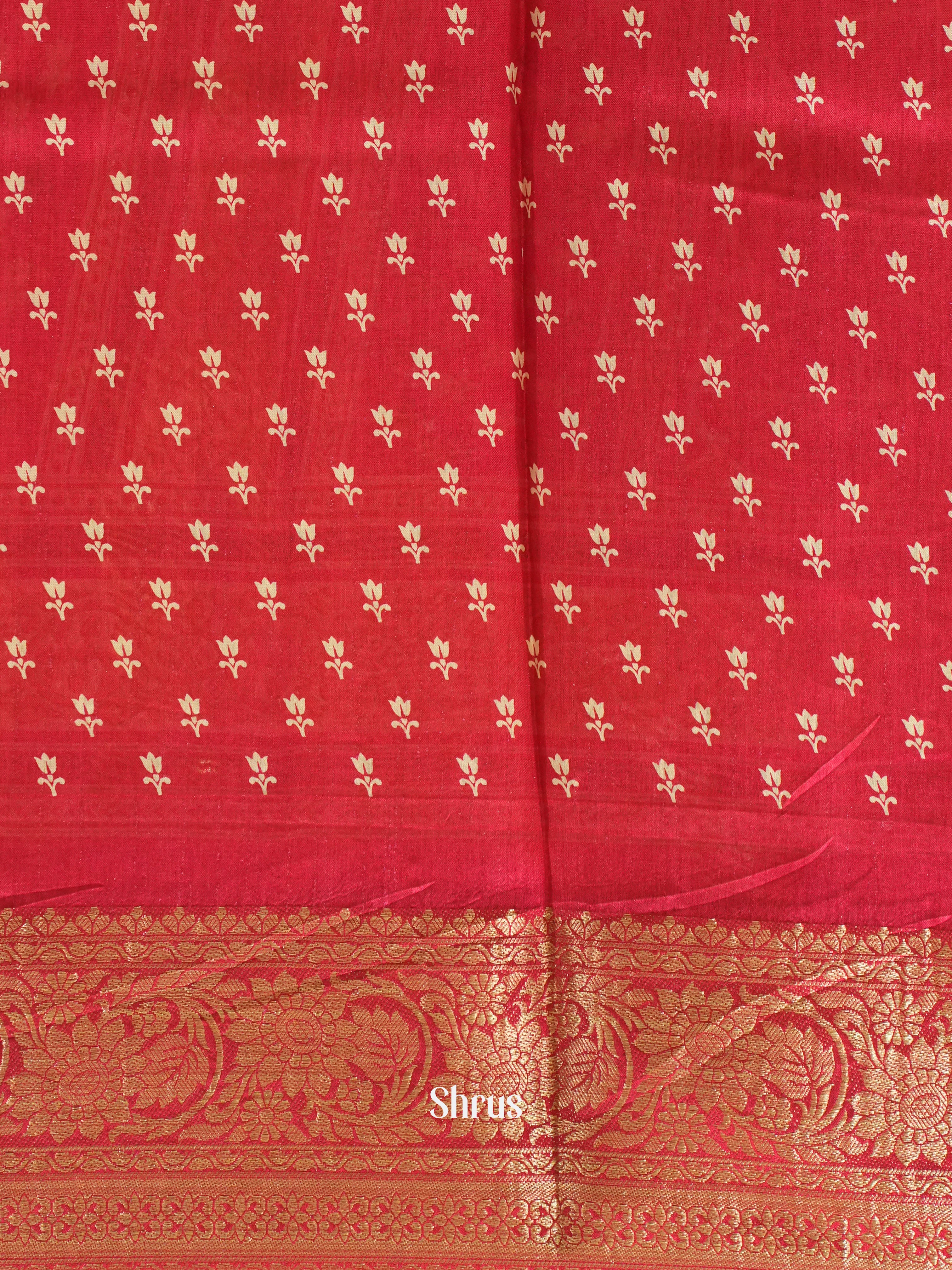 Pink(Single Tone) - Semi Crepe Saree - Shop on ShrusEternity.com