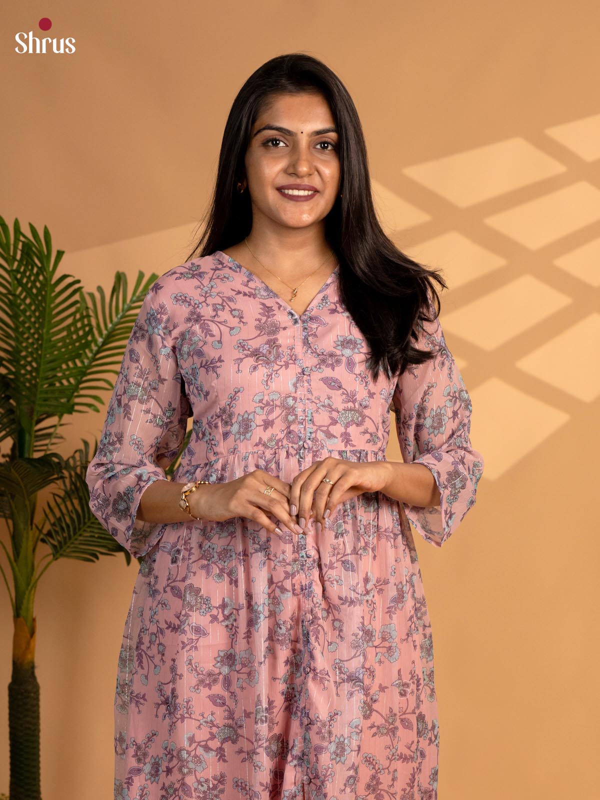 Pink - Readymade Kurti - Shop on ShrusEternity.com