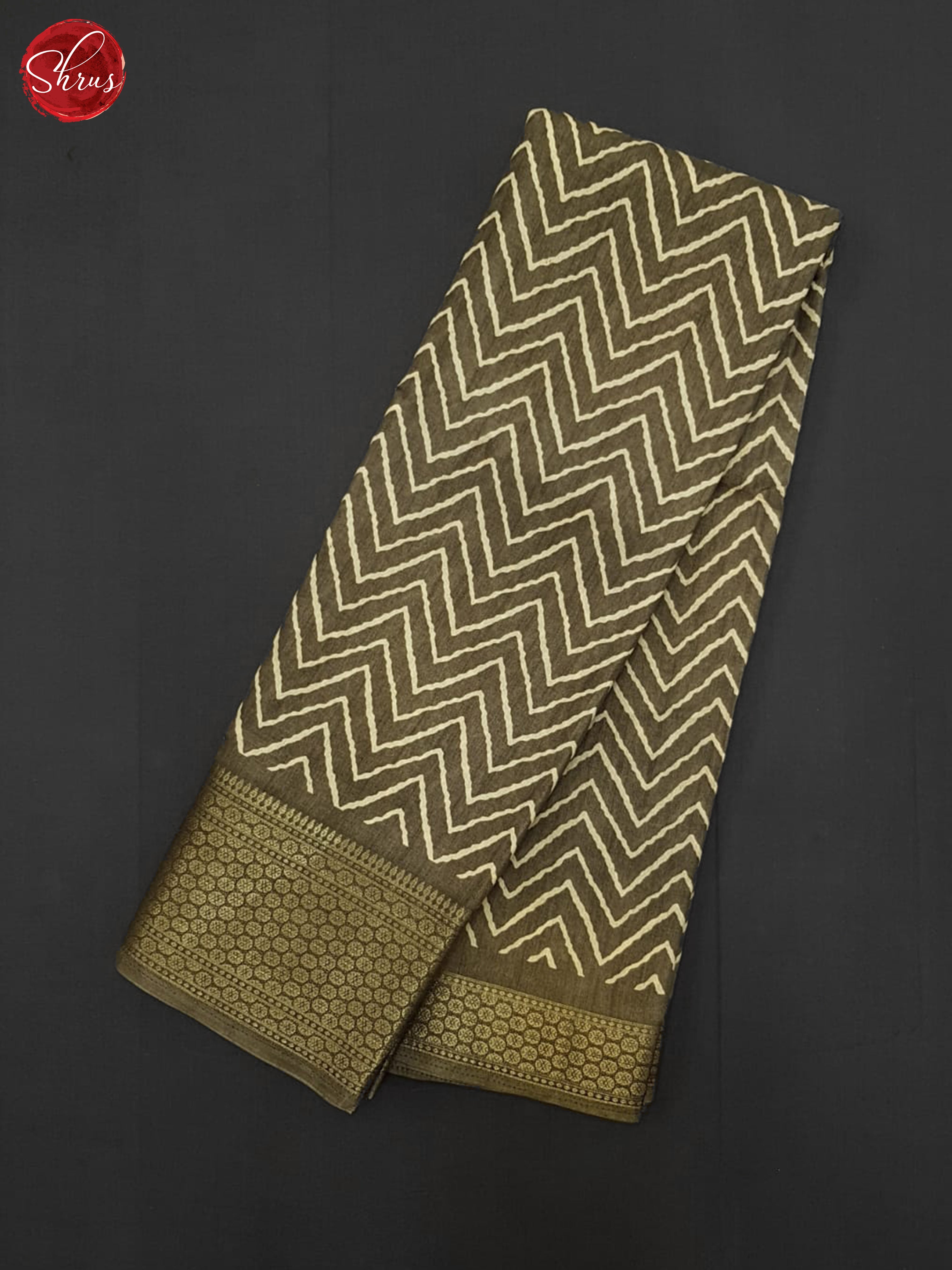 Grey(Single Tone)-Semi Crepe Saree - Shop on ShrusEternity.com