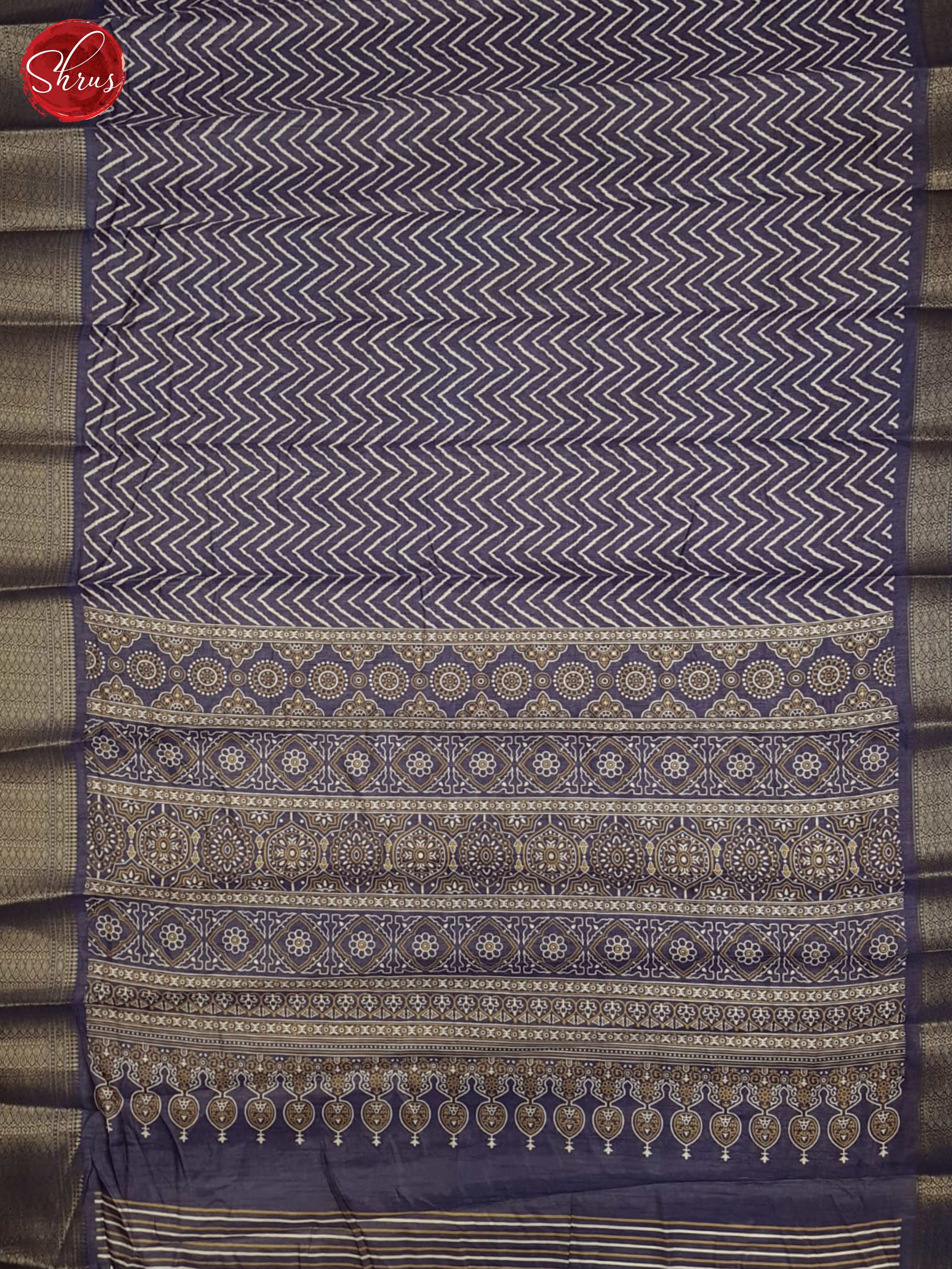 Blue(single tone)- Semi crepe saree - Shop on ShrusEternity.com