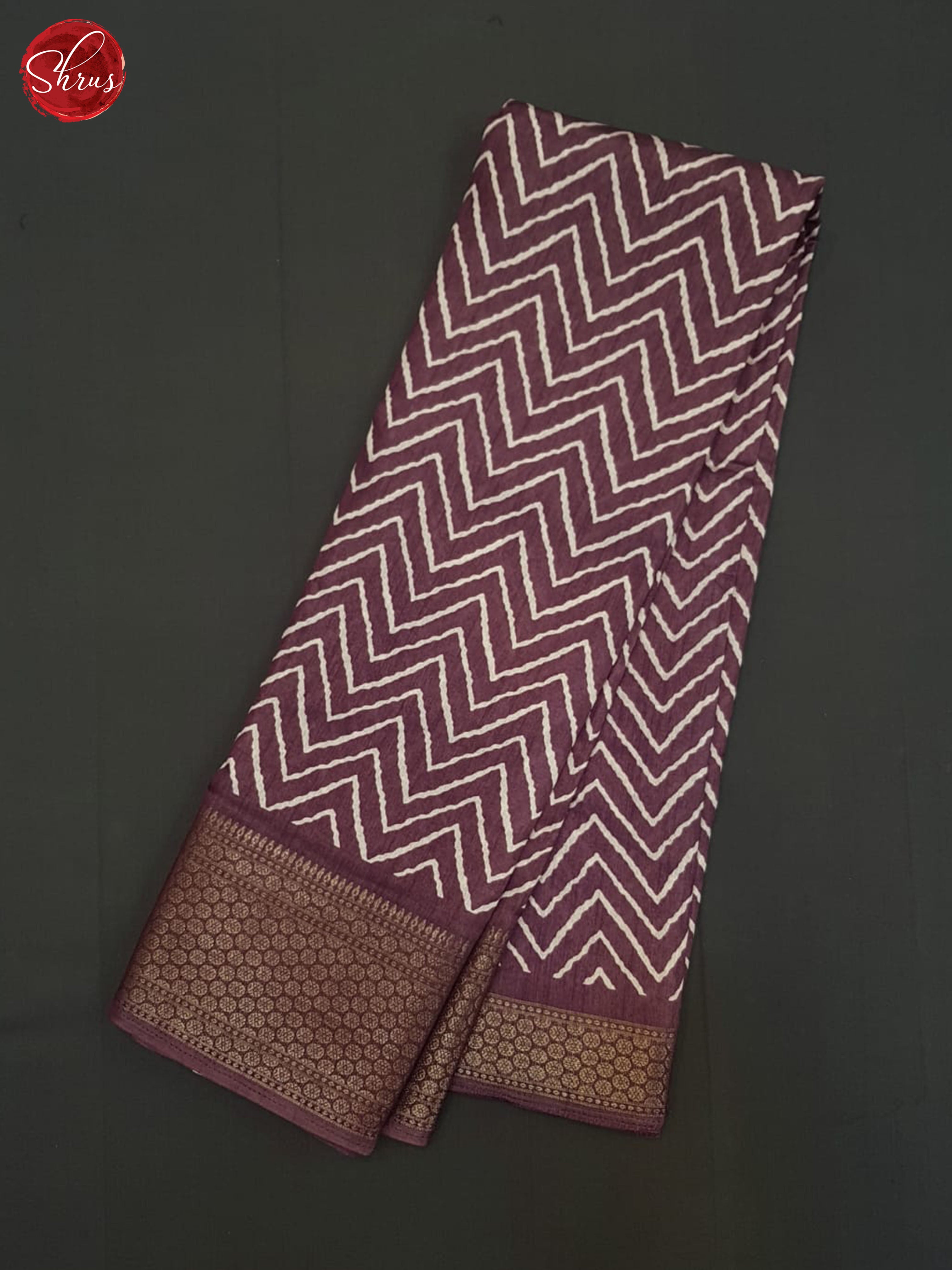 Deep Wine(single tone)- Semi Crepe Saree - Shop on ShrusEternity.com