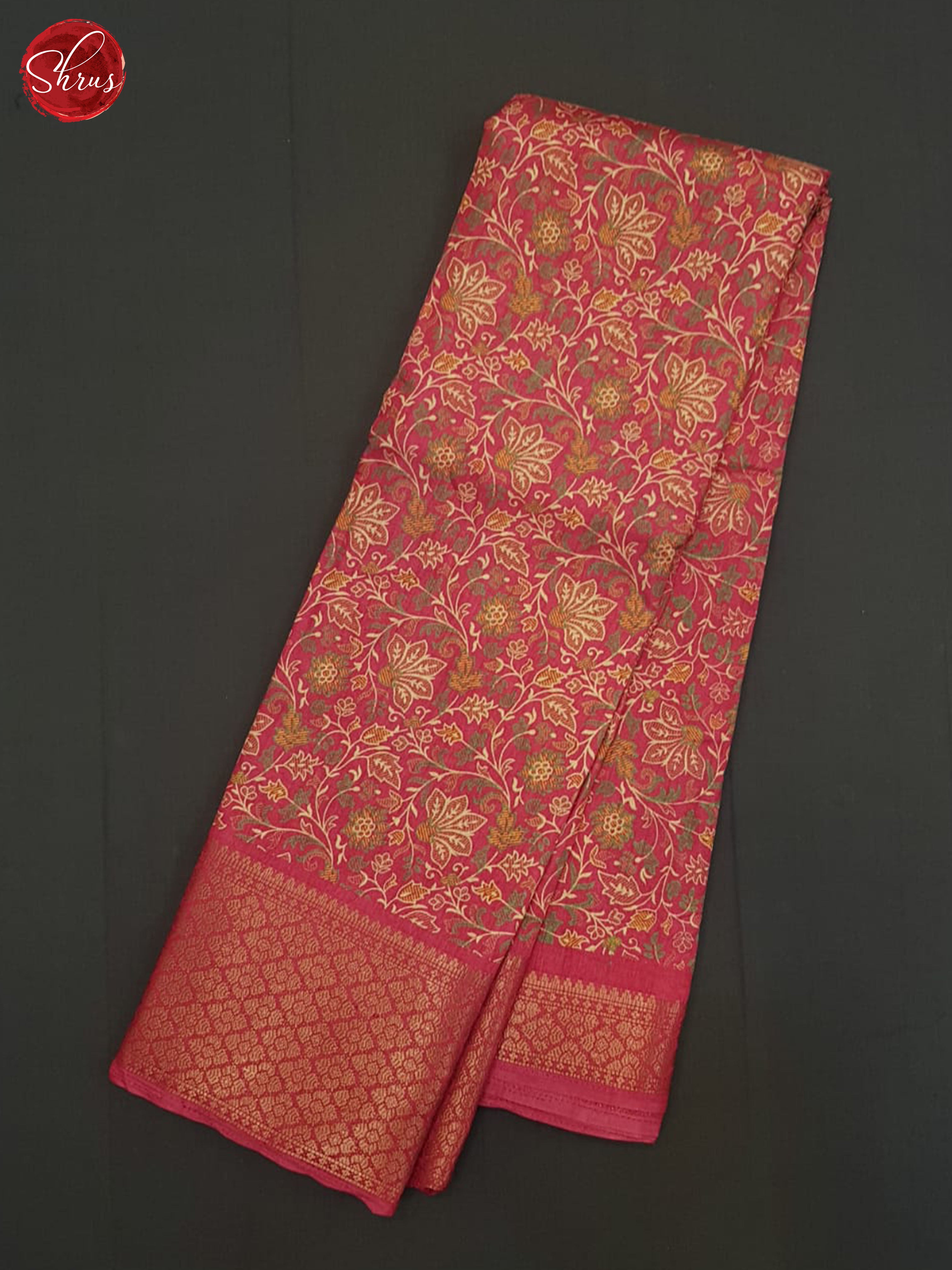 Pink(Single tone)- Semi Crepe Saree - Shop on ShrusEternity.com