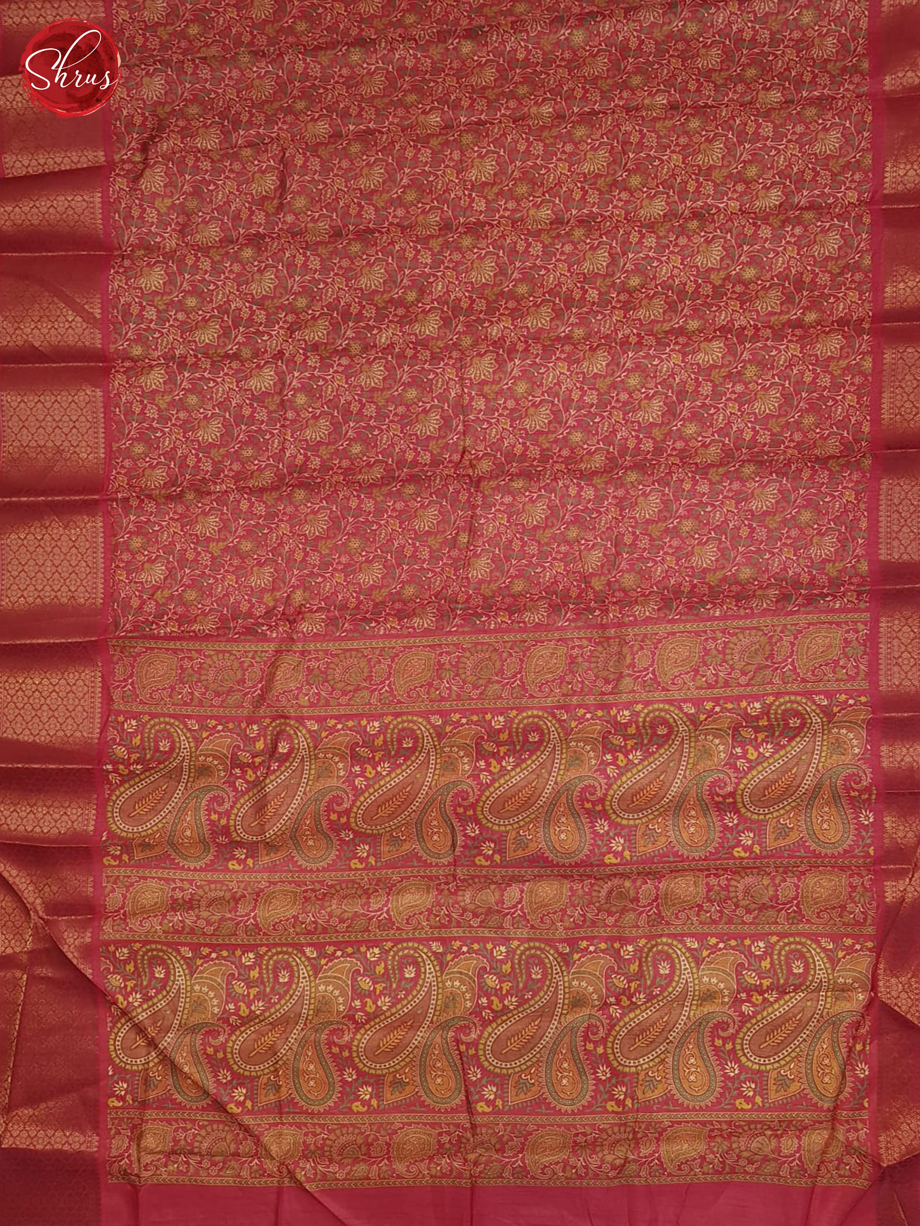 Pink(Single tone)- Semi Crepe Saree - Shop on ShrusEternity.com