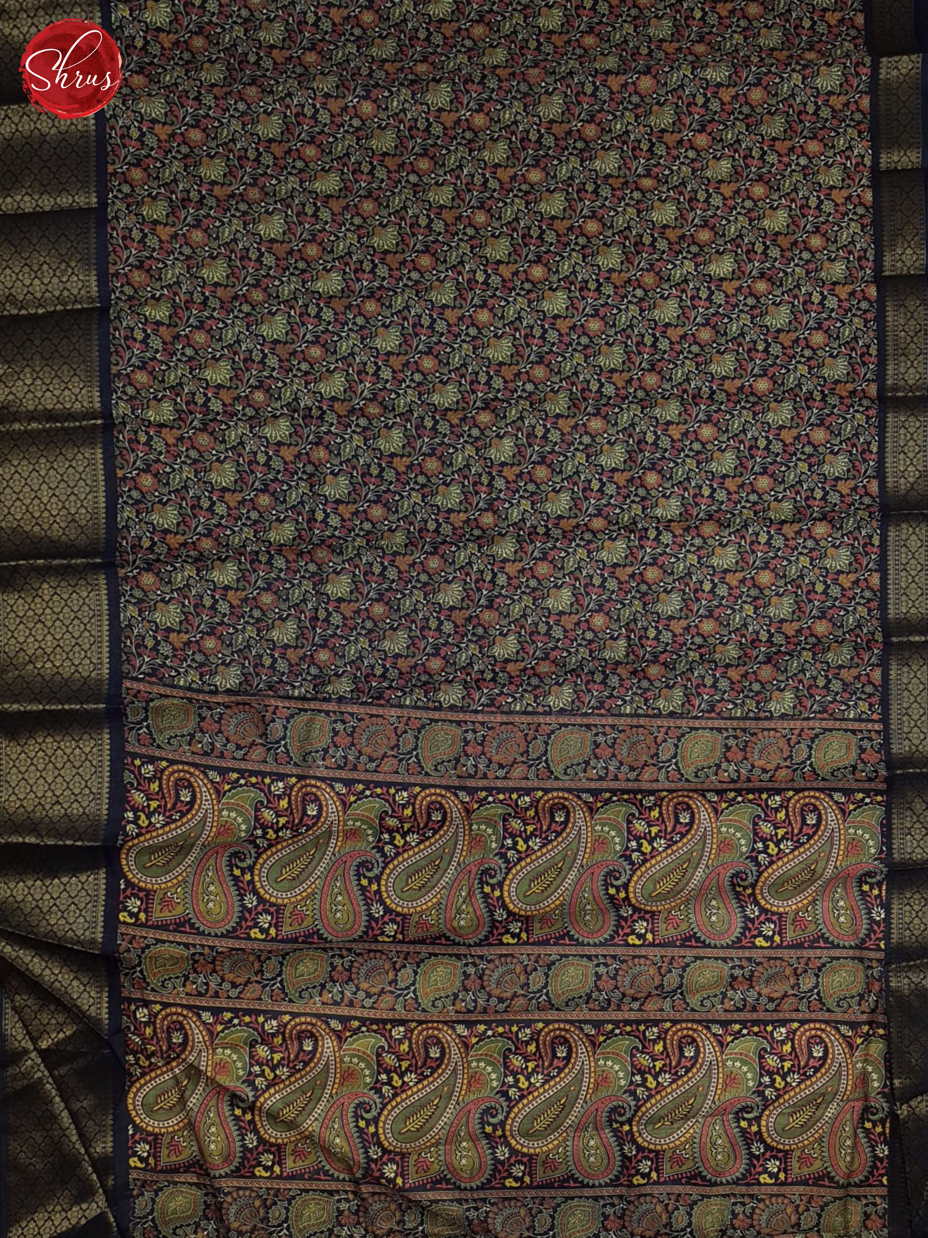 Blue(single tone)- Semi crepe saree - Shop on ShrusEternity.com