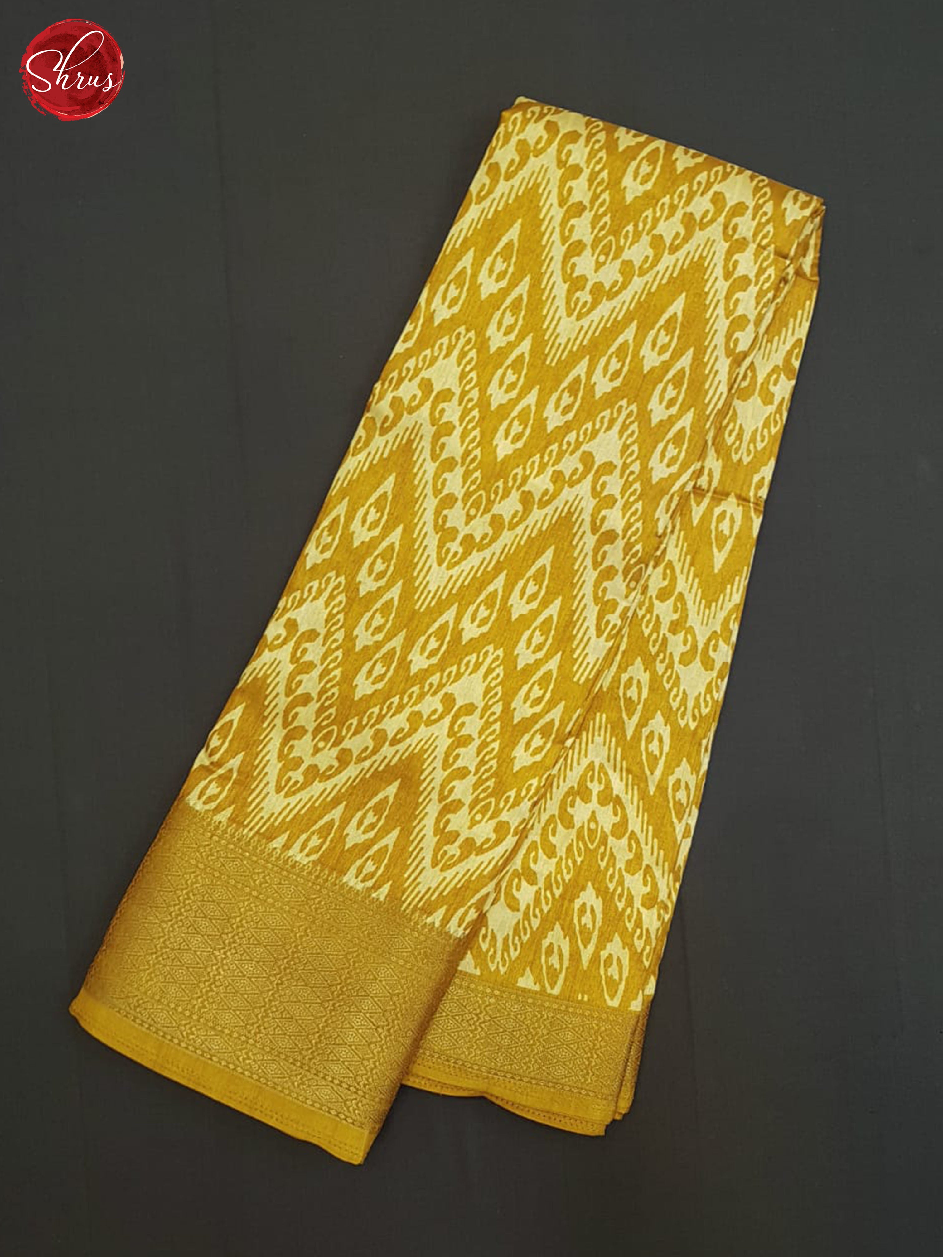 Yellow(single tone)- Semi crepe saree - Shop on ShrusEternity.com