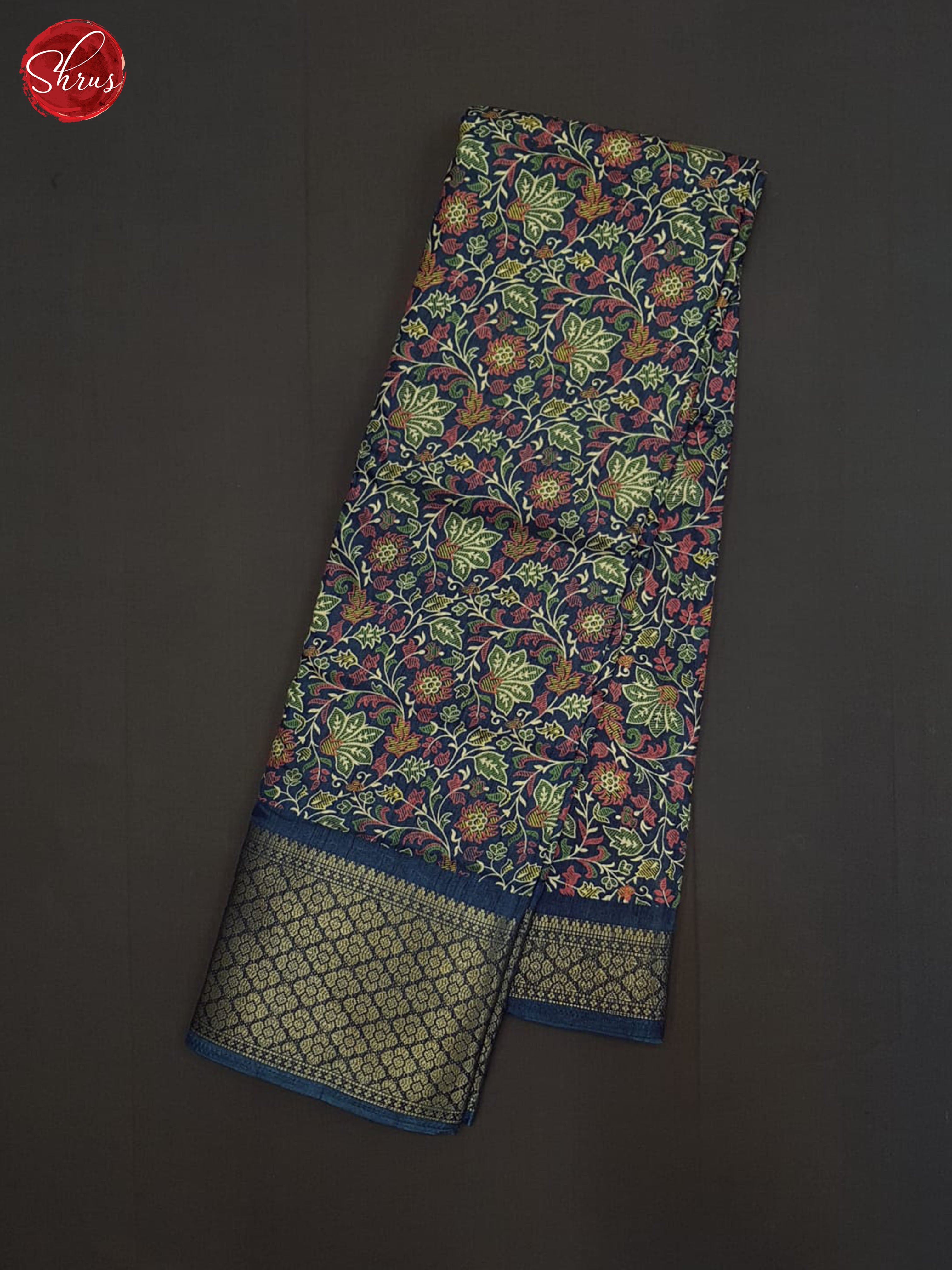 Blue(single tone)- Semi Crepe Saree - Shop on ShrusEternity.com