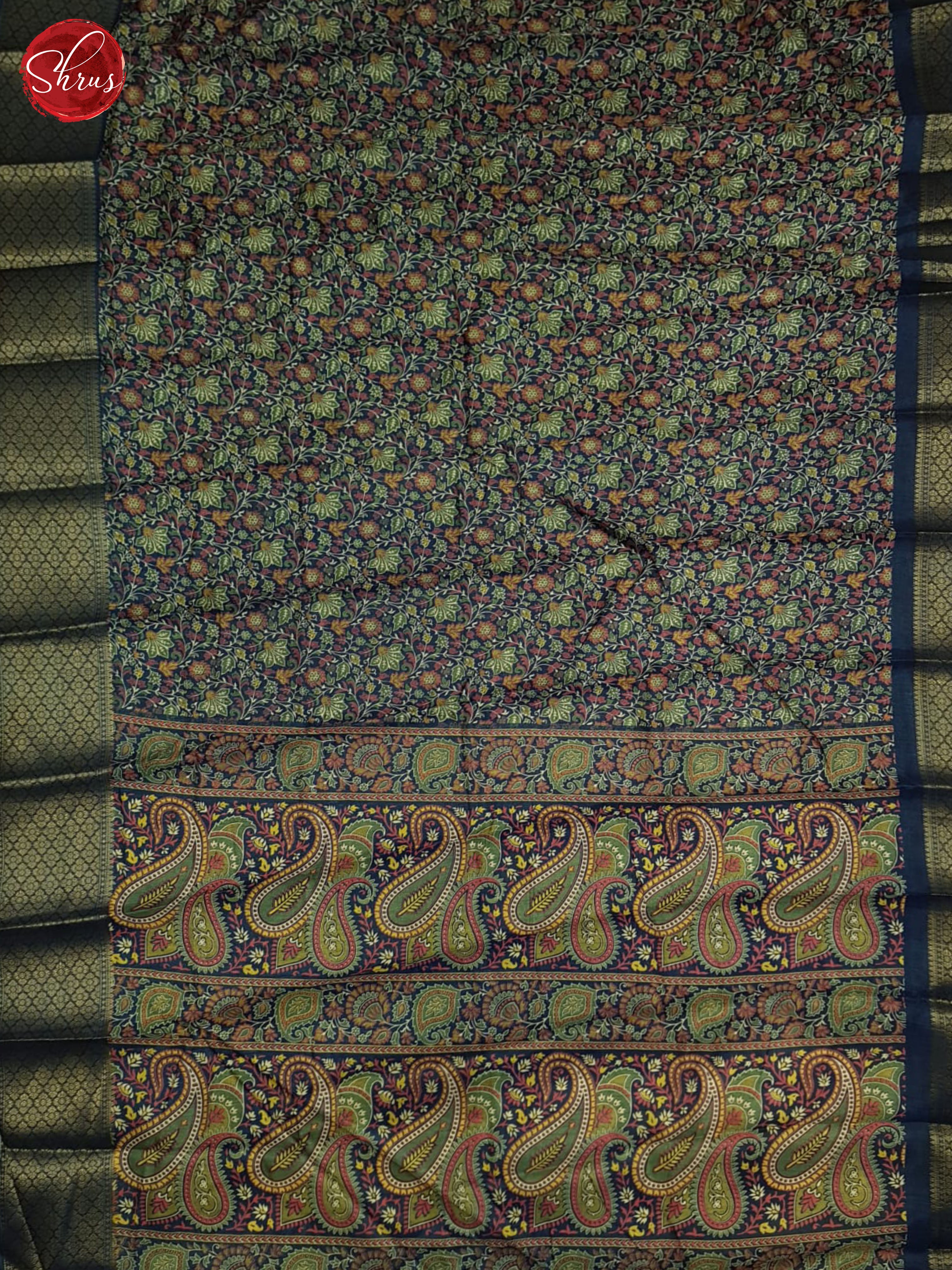 Blue(single tone)- Semi Crepe Saree - Shop on ShrusEternity.com