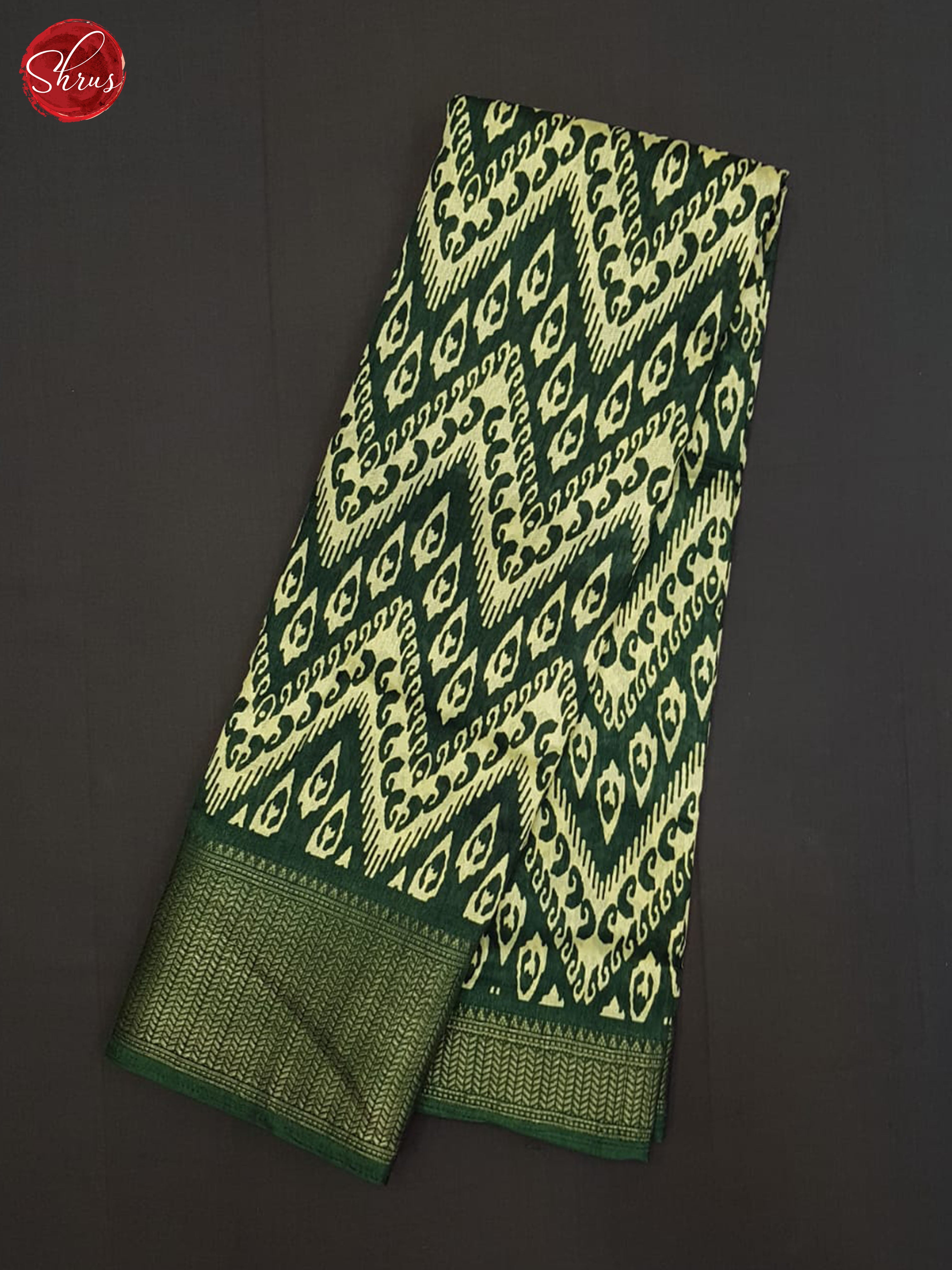 Green(single tone)-Semi Crepe Saree - Shop on ShrusEternity.com