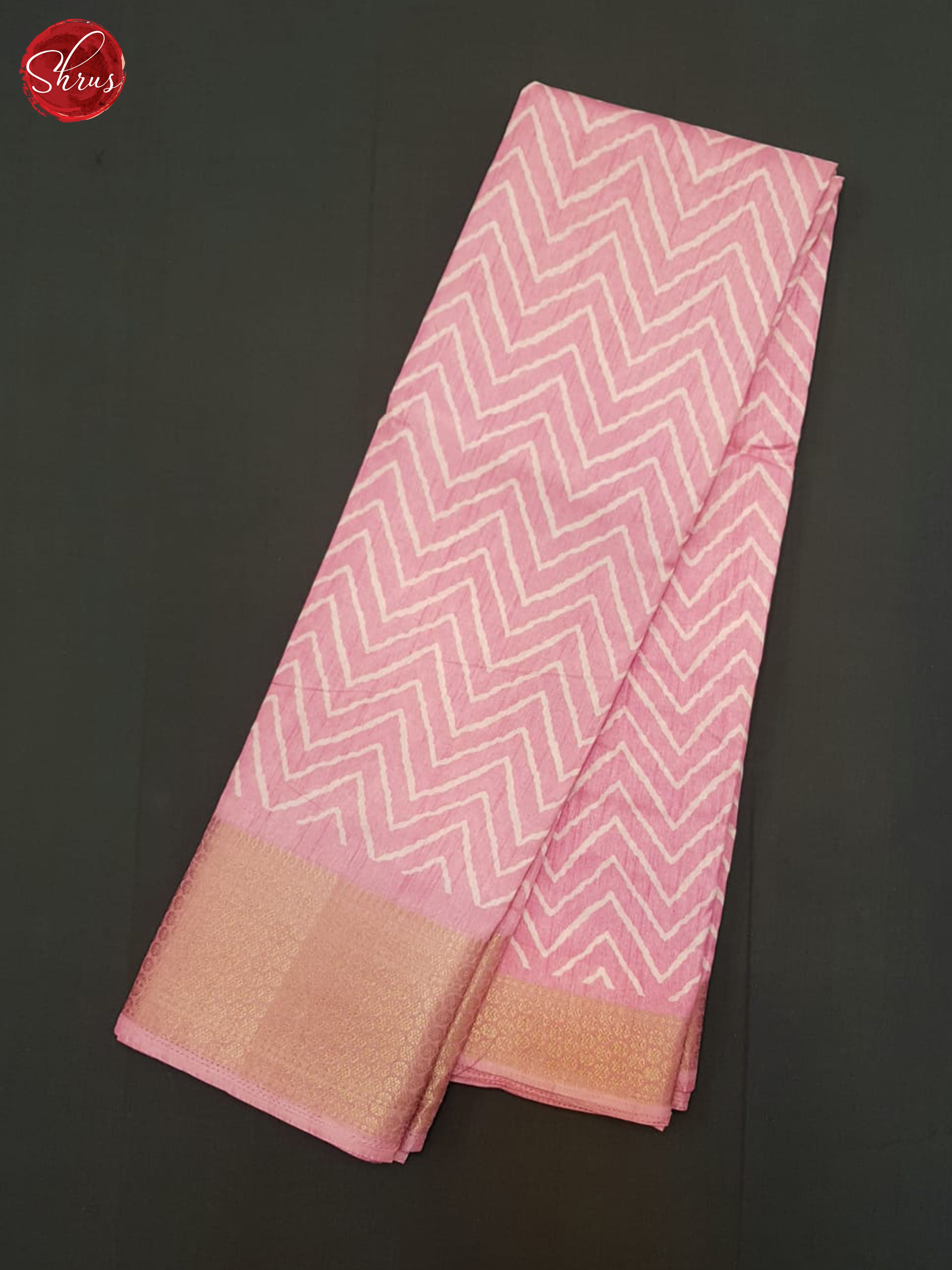 Pink(Single Tone) - Semi Crepe Saree - Shop on ShrusEternity.com