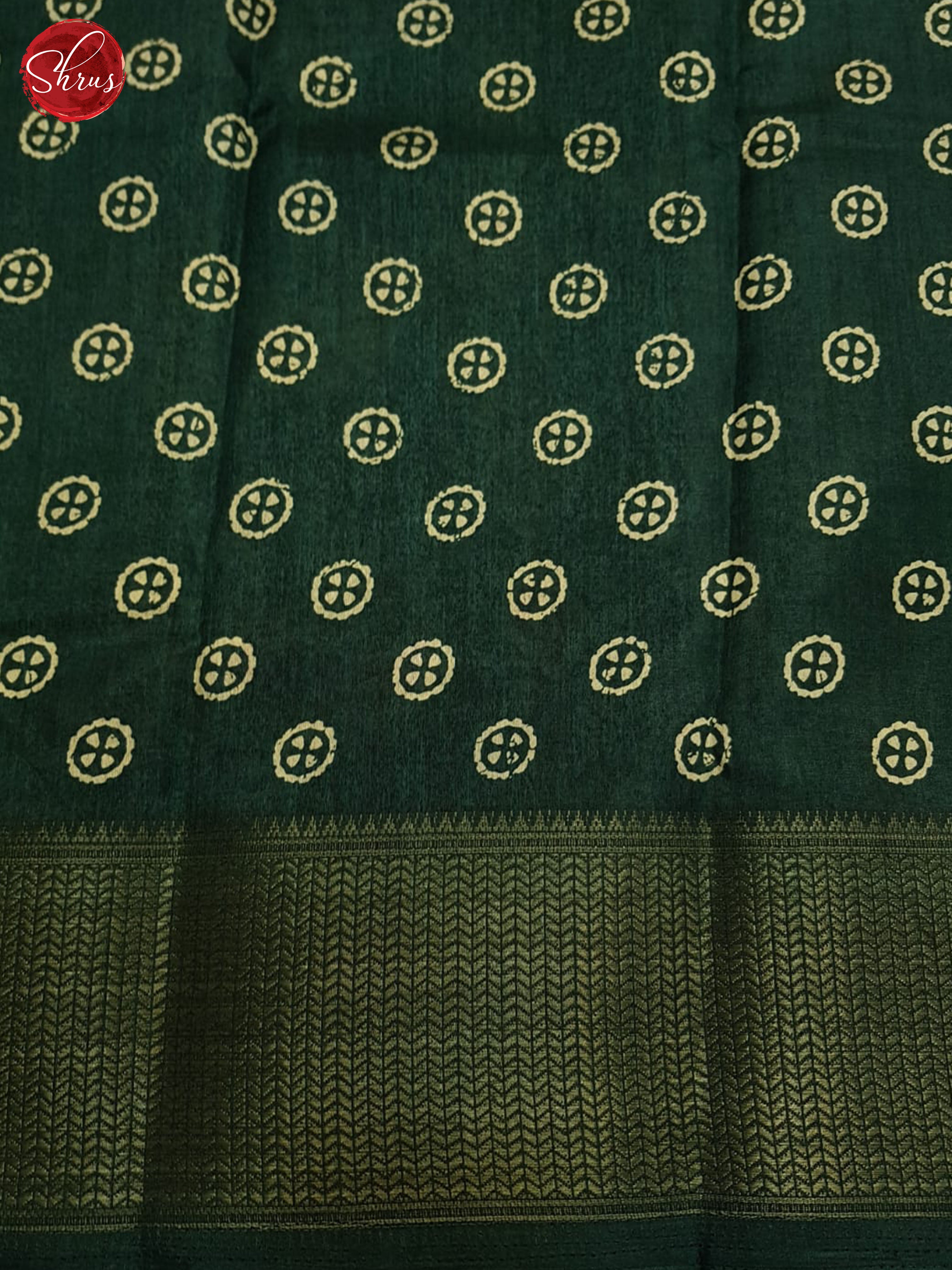 Green(single tone)- Semi Crepe Saree - Shop on ShrusEternity.com