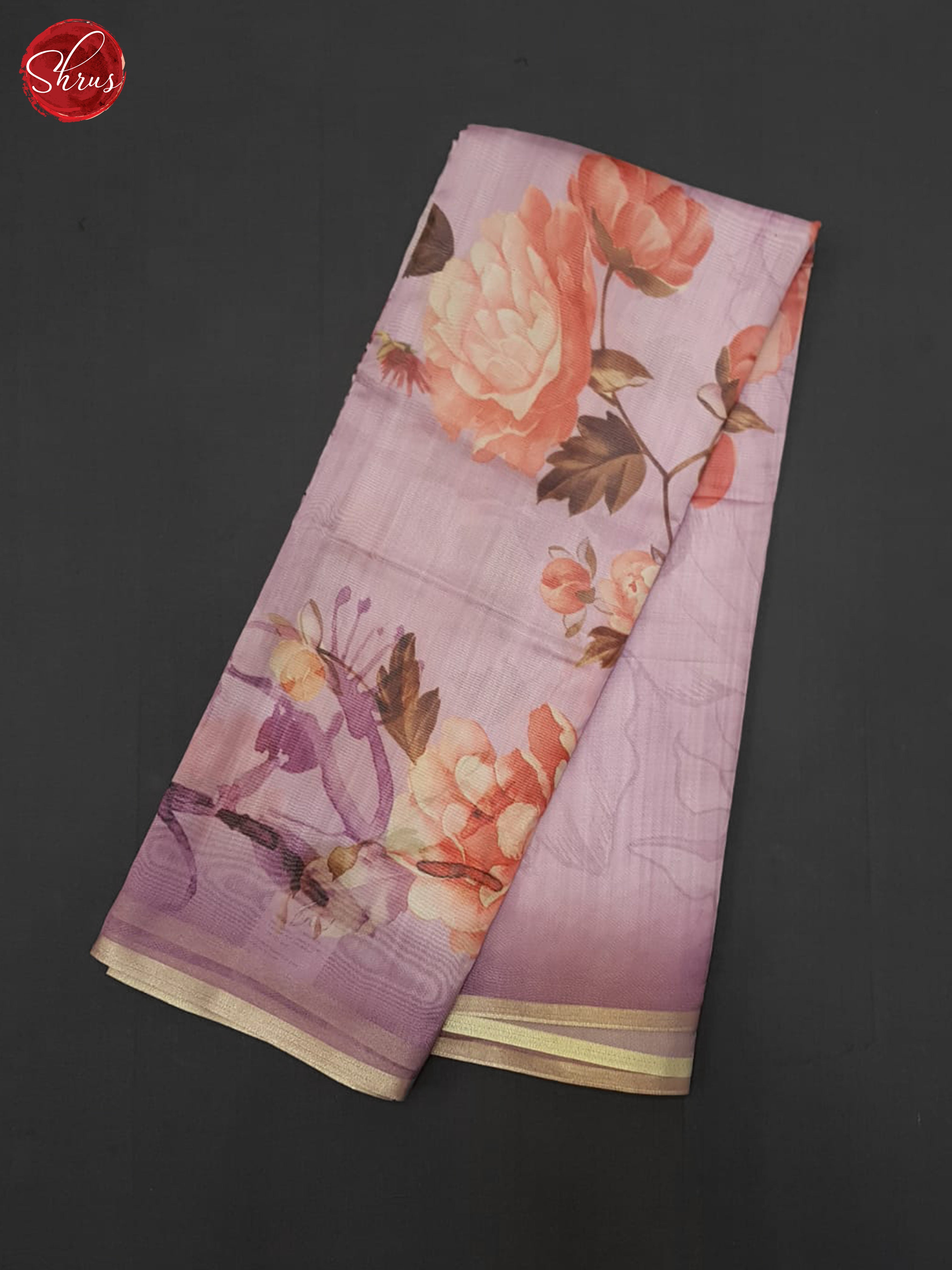 Lavender(Single Tone) - Semi Organza Saree - Shop on ShrusEternity.com