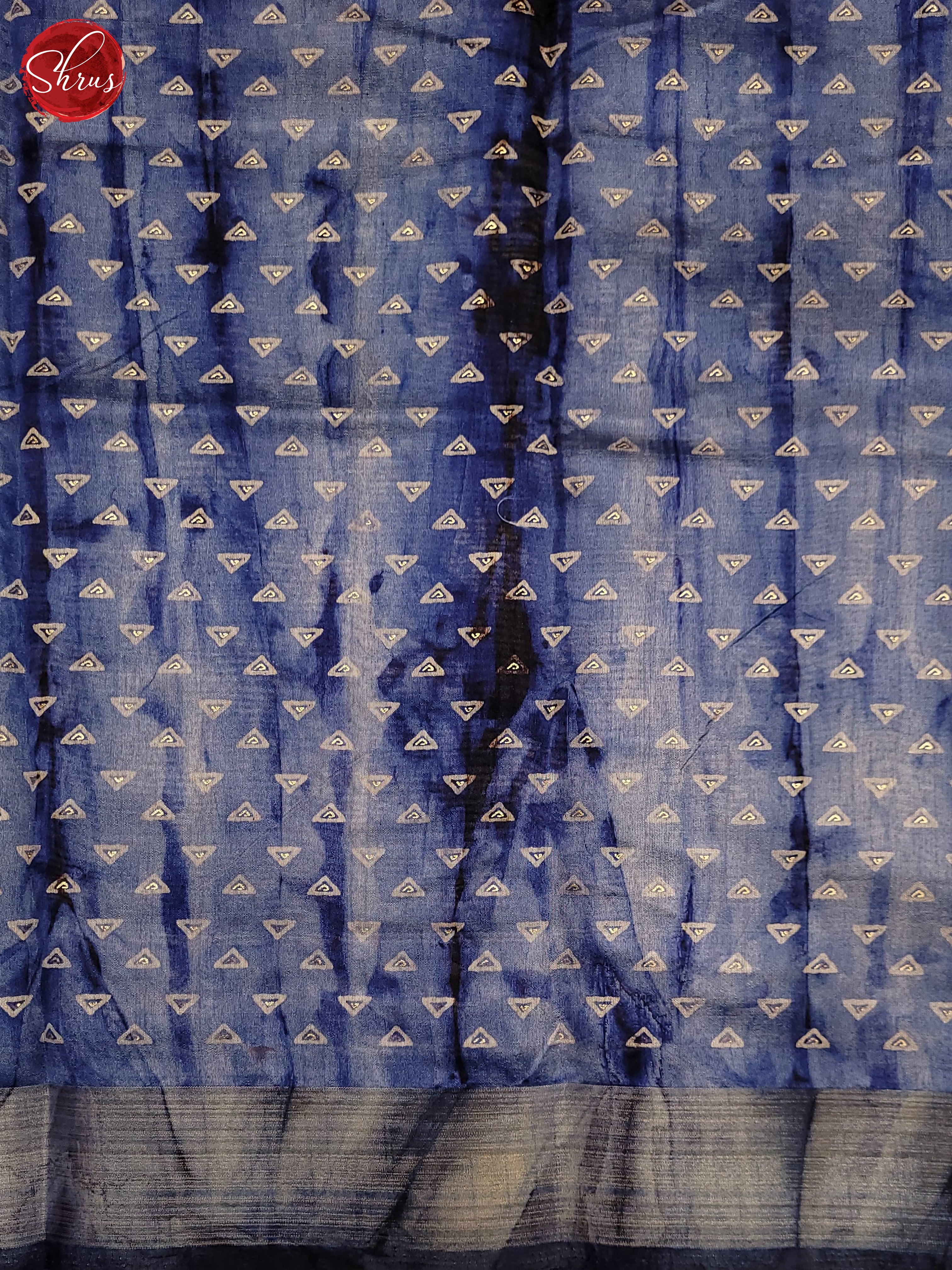 Blue(Single Tone)- Semi Matka Saree - Shop on ShrusEternity.com