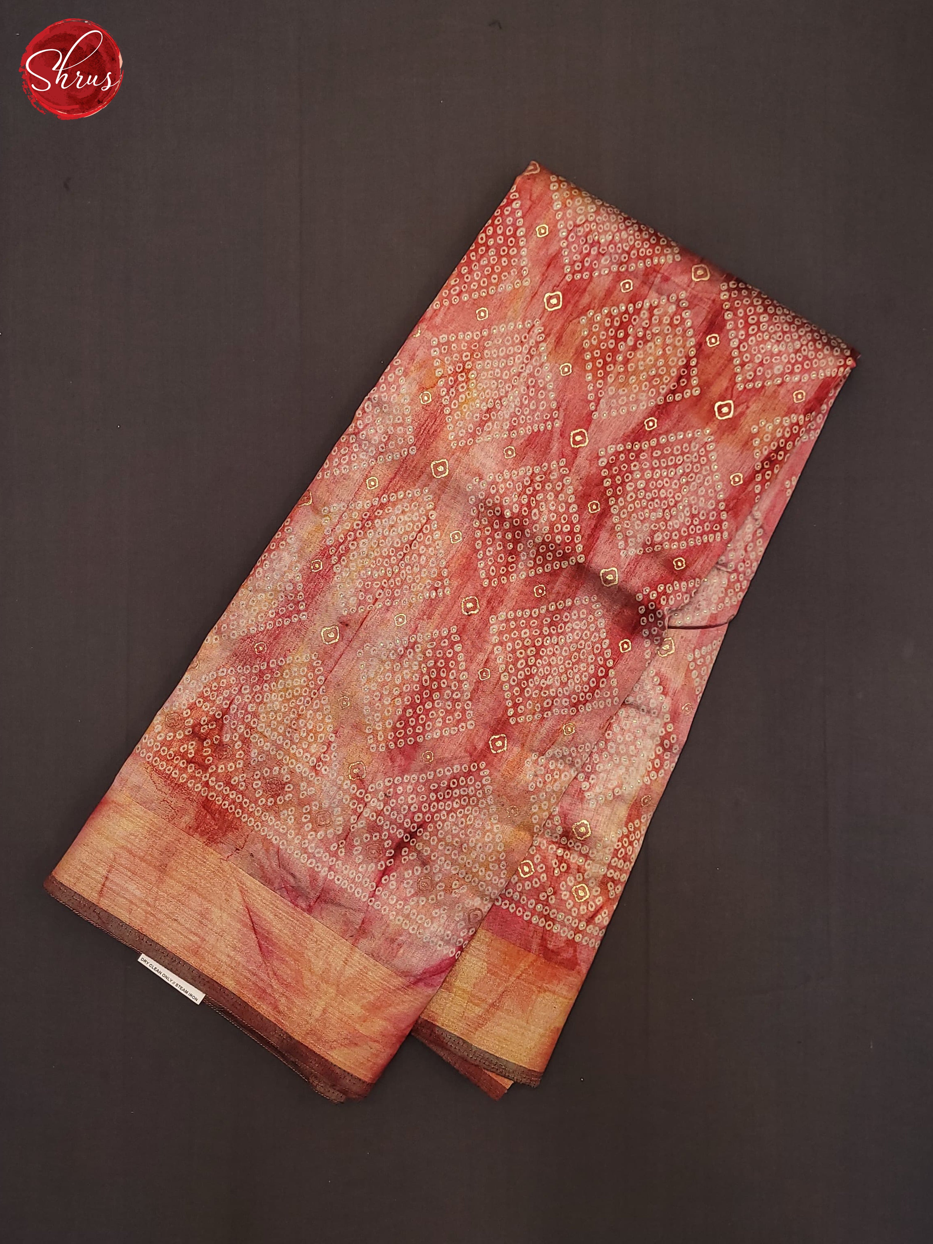 Pink(Single Tone) - Semi Matka Saree - Shop on ShrusEternity.com