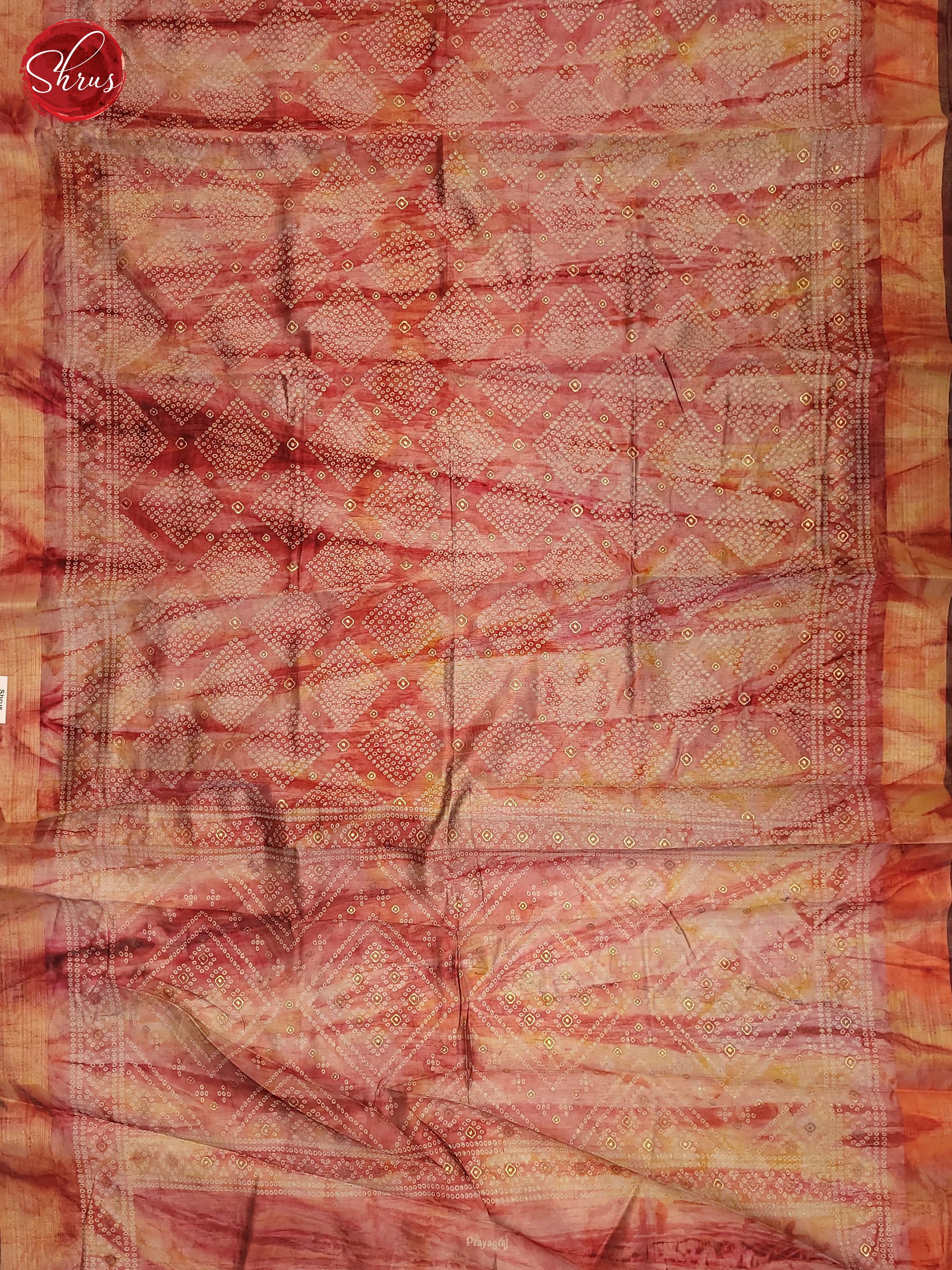 Pink(Single Tone) - Semi Matka Saree - Shop on ShrusEternity.com