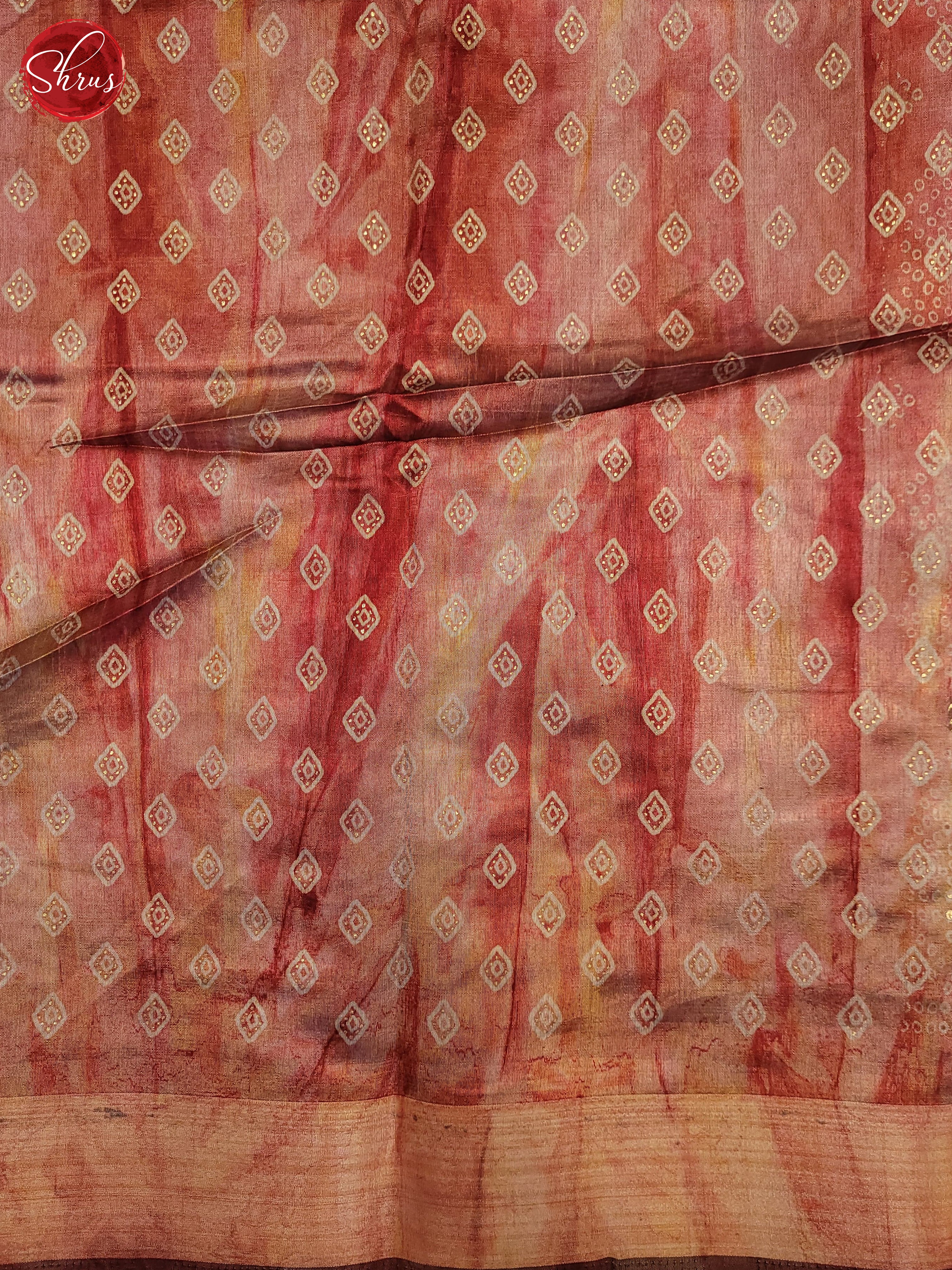 Pink(Single Tone) - Semi Matka Saree - Shop on ShrusEternity.com