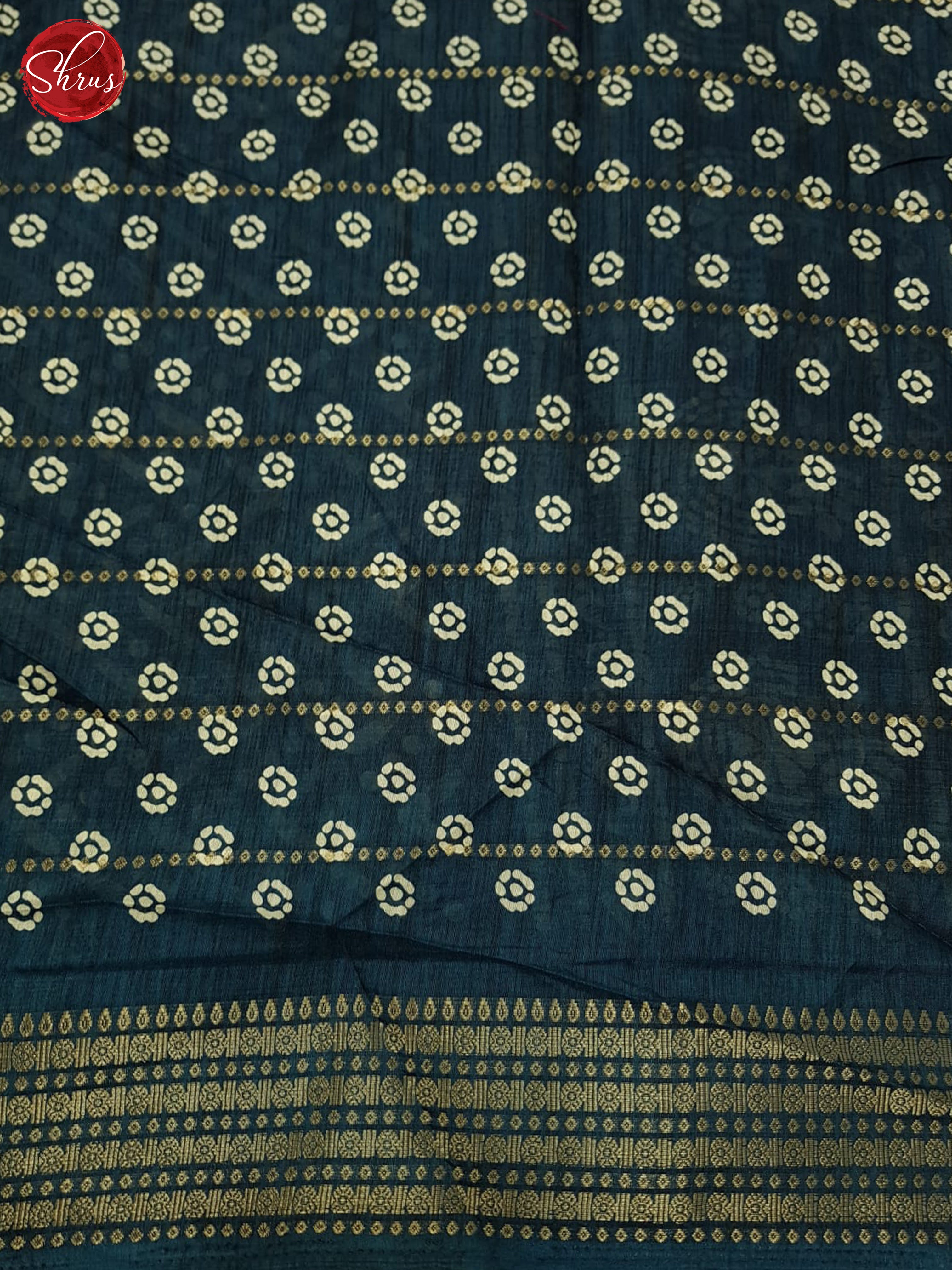 blue(Single Tone)- Semi Crepe Saree - Shop on ShrusEternity.com