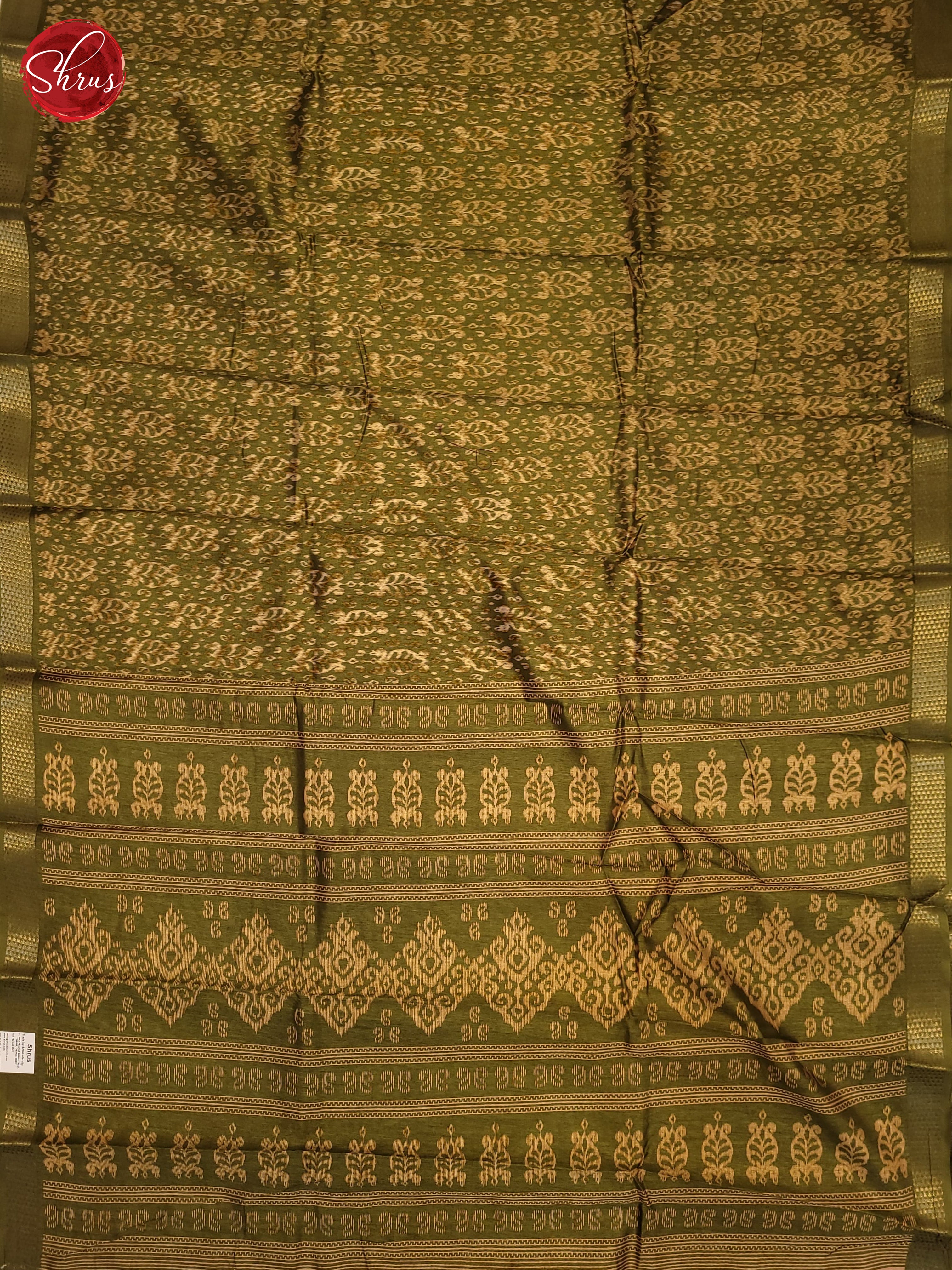 Green(Single Tone)- Semi Matka Cotton Saree - Shop on ShrusEternity.com