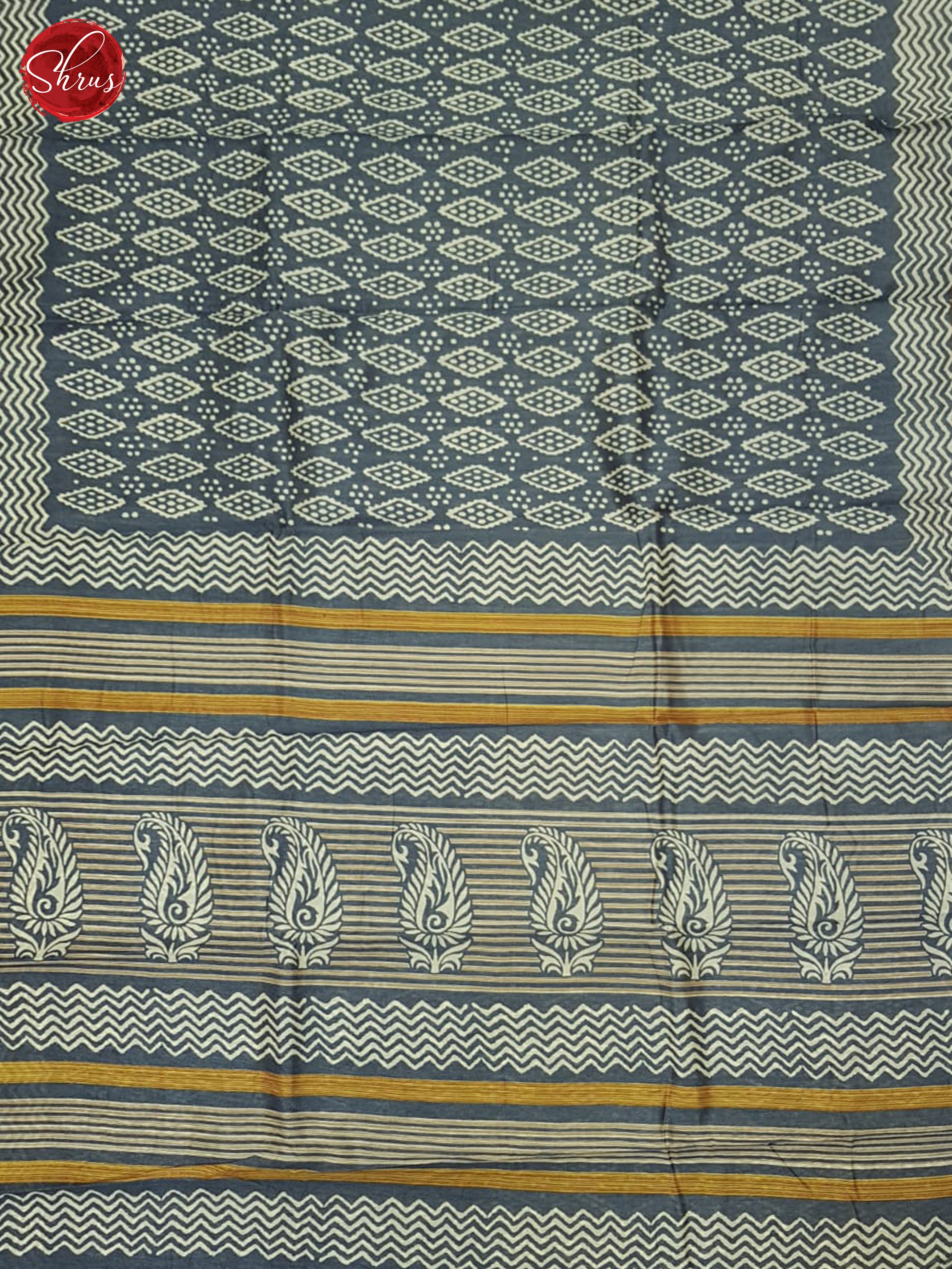 Grey(Single Tone) - Semi Matka Cotton Saree - Shop on ShrusEternity.com