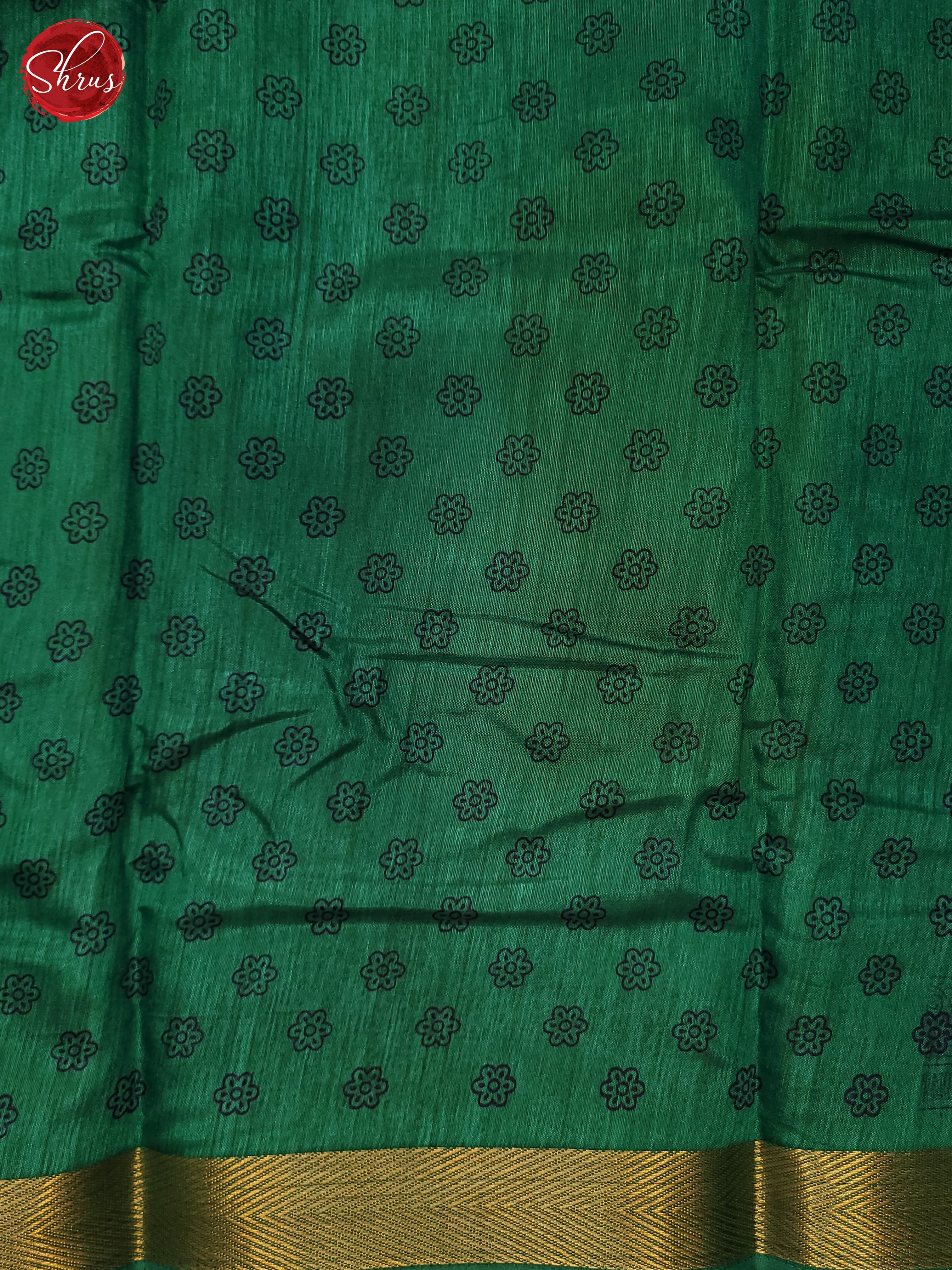 Green(Single Tone) -Semi Matka Cotton Saree - Shop on ShrusEternity.com