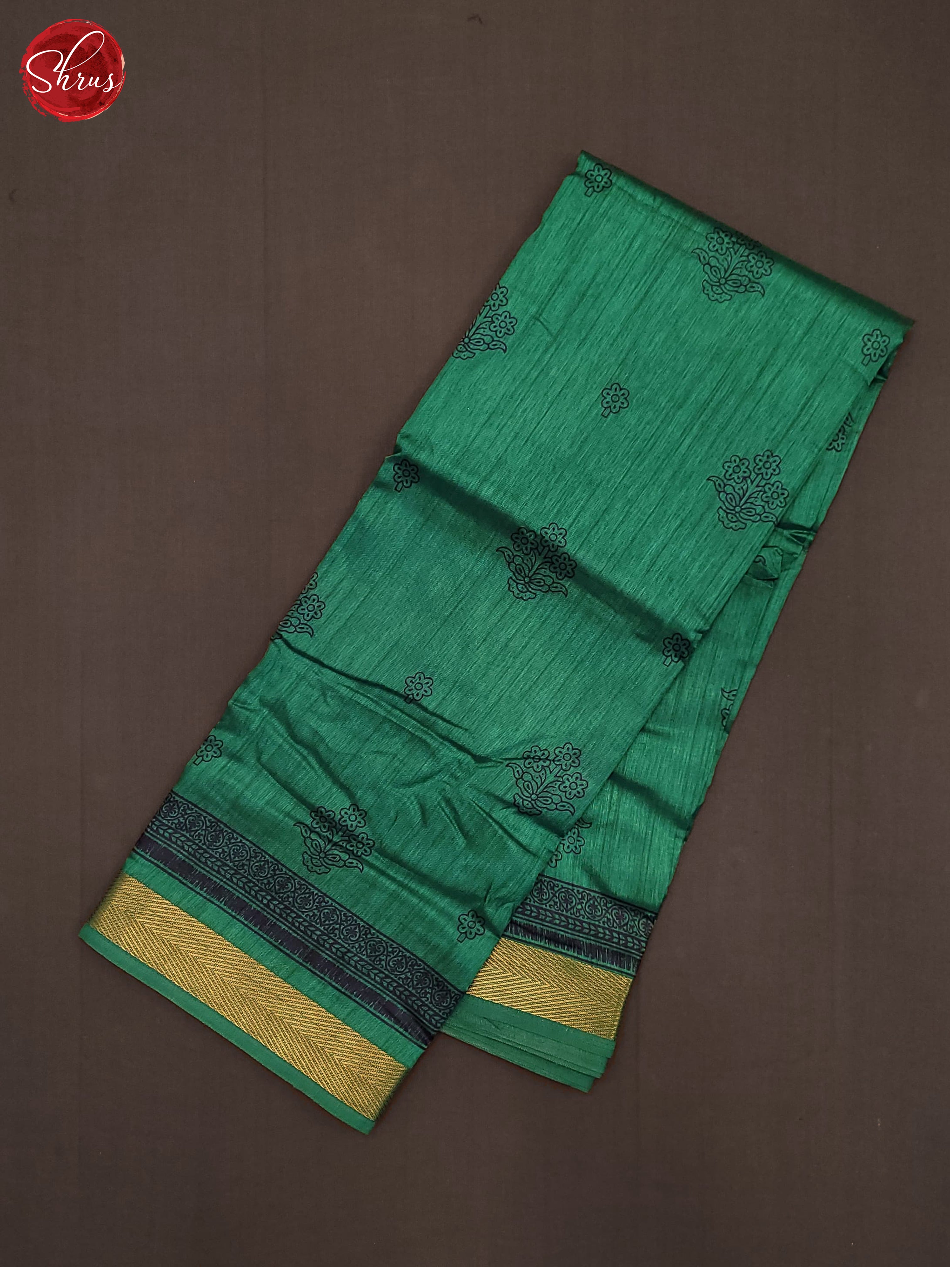 Green(Single Tone) -Semi Matka Cotton Saree - Shop on ShrusEternity.com