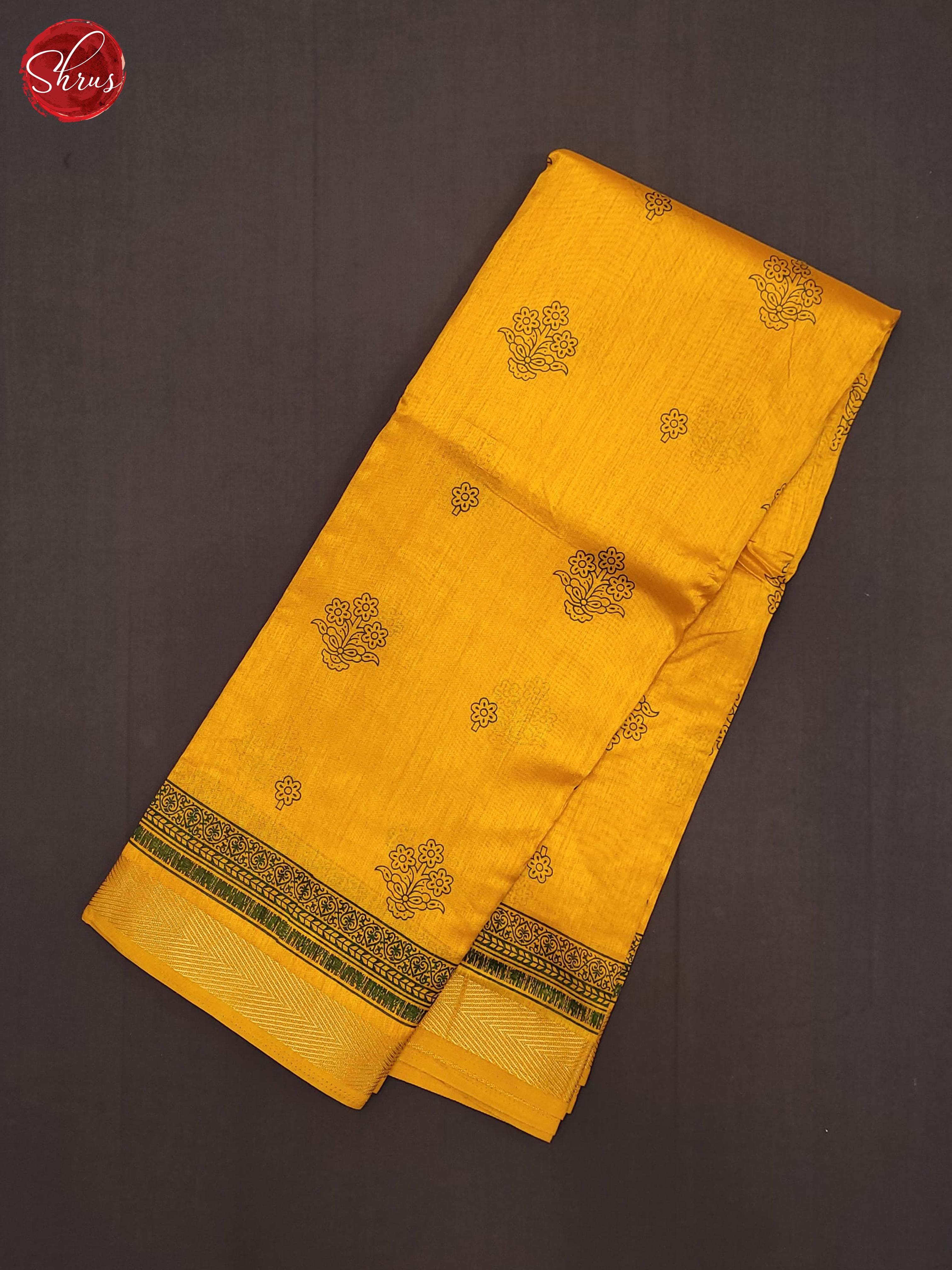 Yellow(Single Tone) - Semi Matka Cotton Saree - Shop on ShrusEternity.com