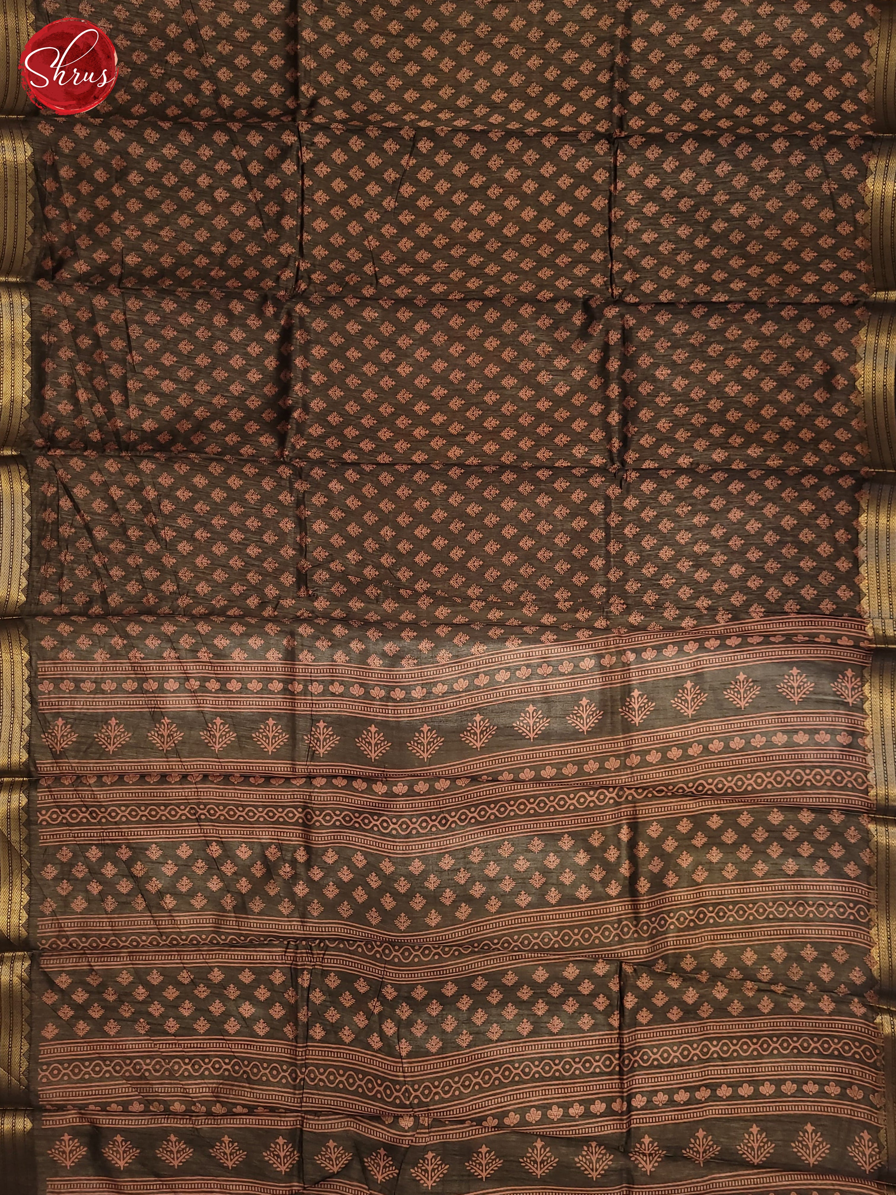 Brown(Single Tone) - Matka Cotton Saree - Shop on ShrusEternity.com