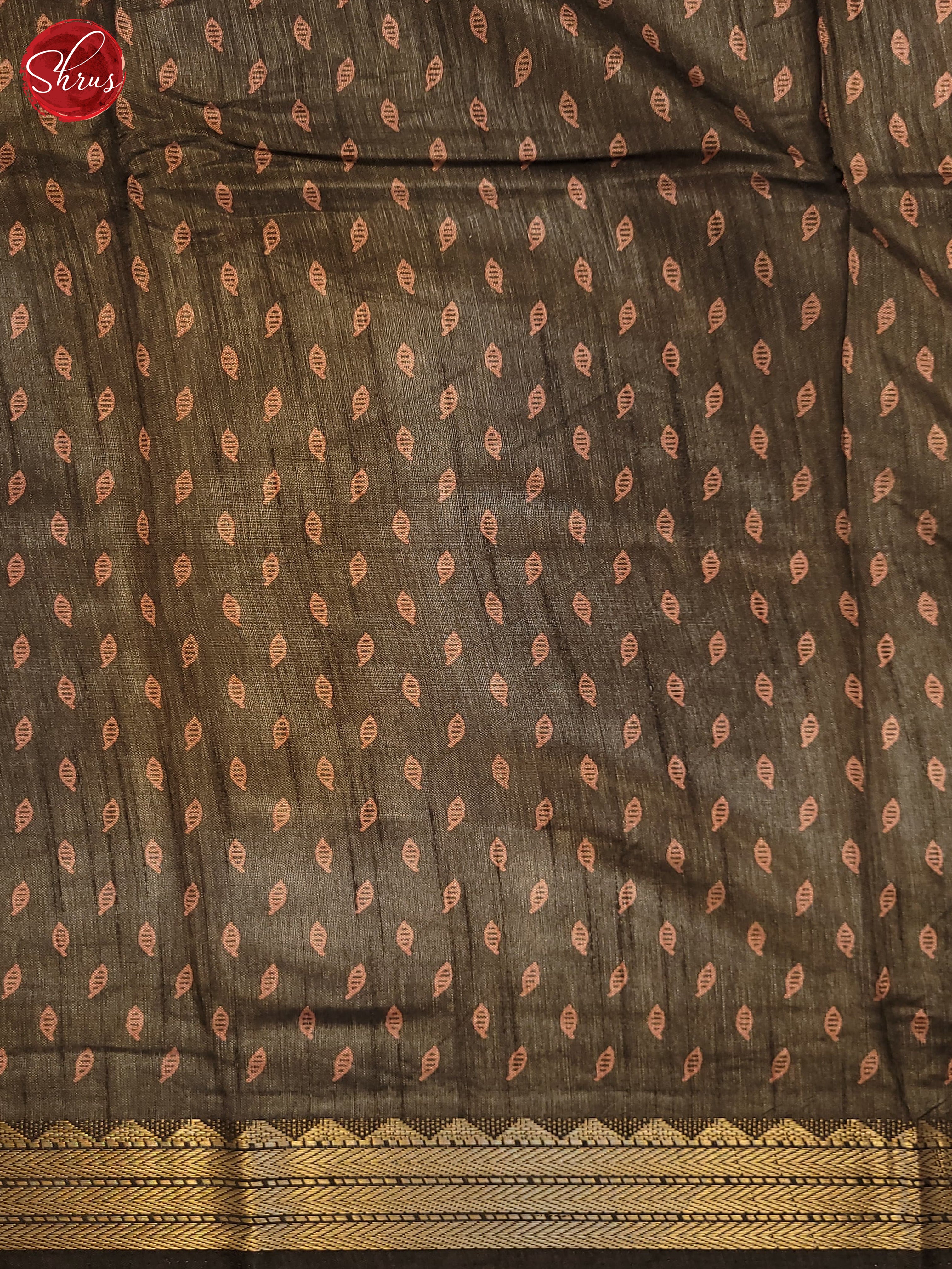 Brown(Single Tone) - Matka Cotton Saree - Shop on ShrusEternity.com