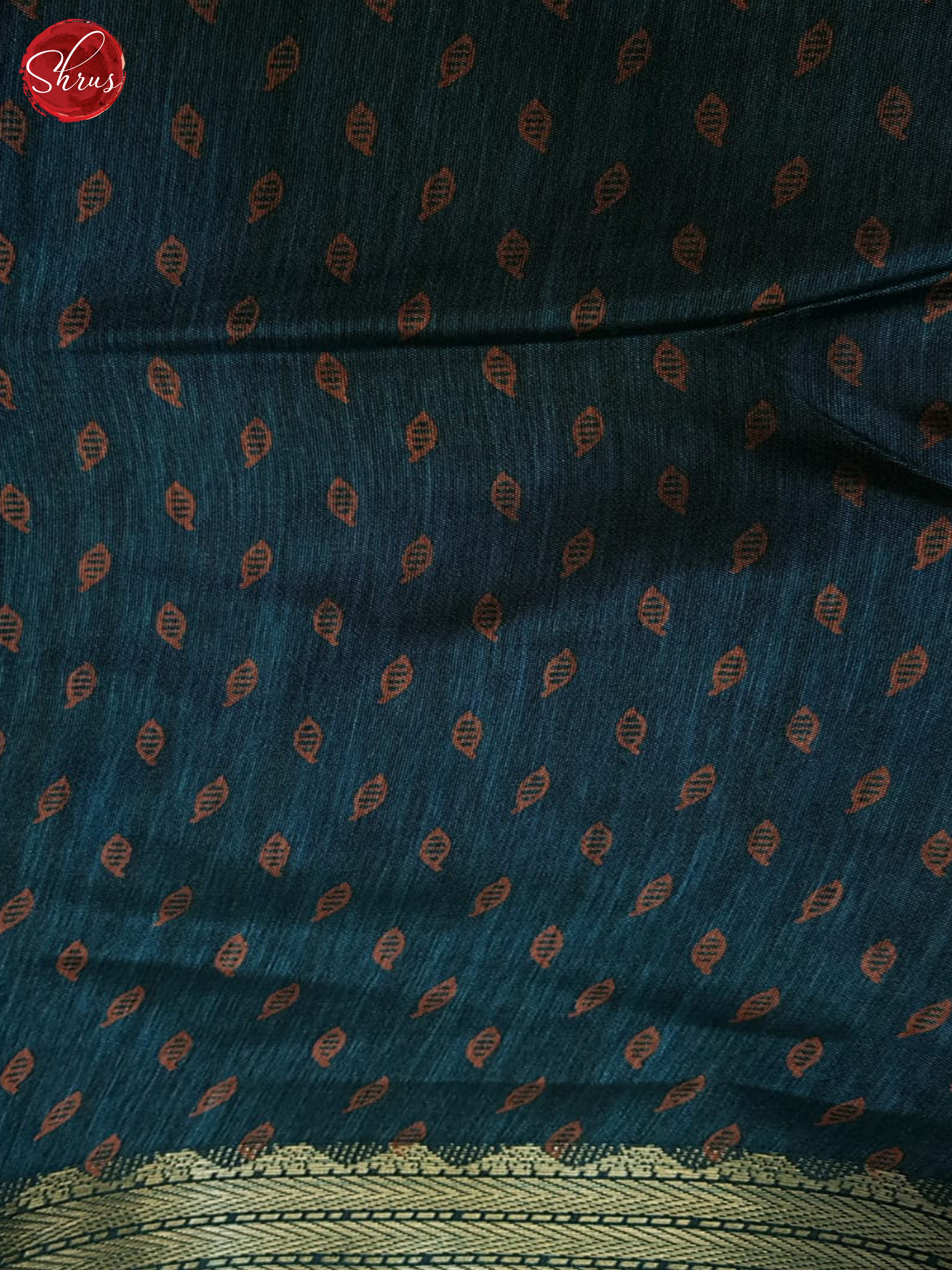 Peacock Blue(Single Tone)-Semi Matka Cotton Saree - Shop on ShrusEternity.com