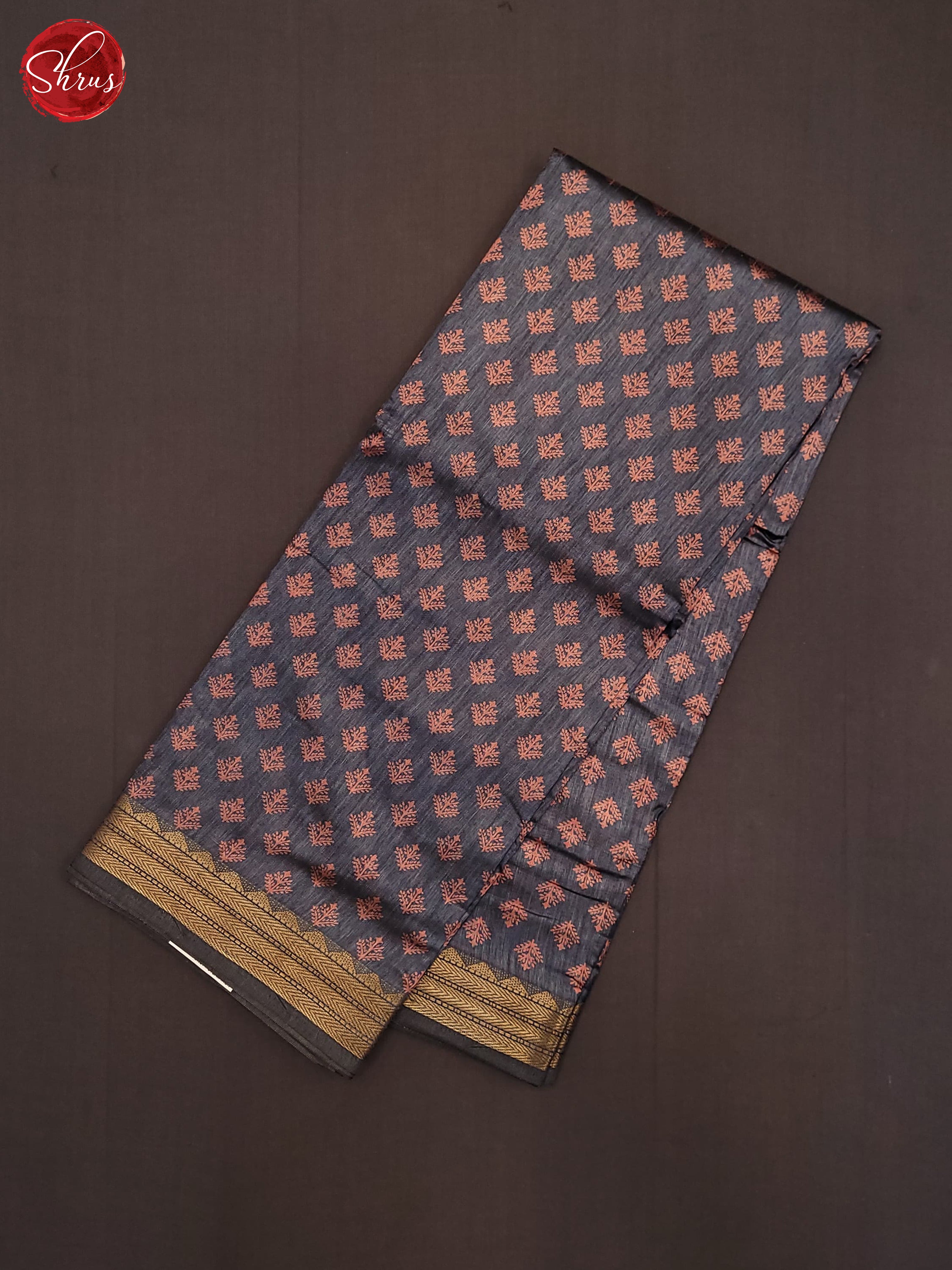 Grey & Pink -Semi Matka Cotton Saree - Shop on ShrusEternity.com