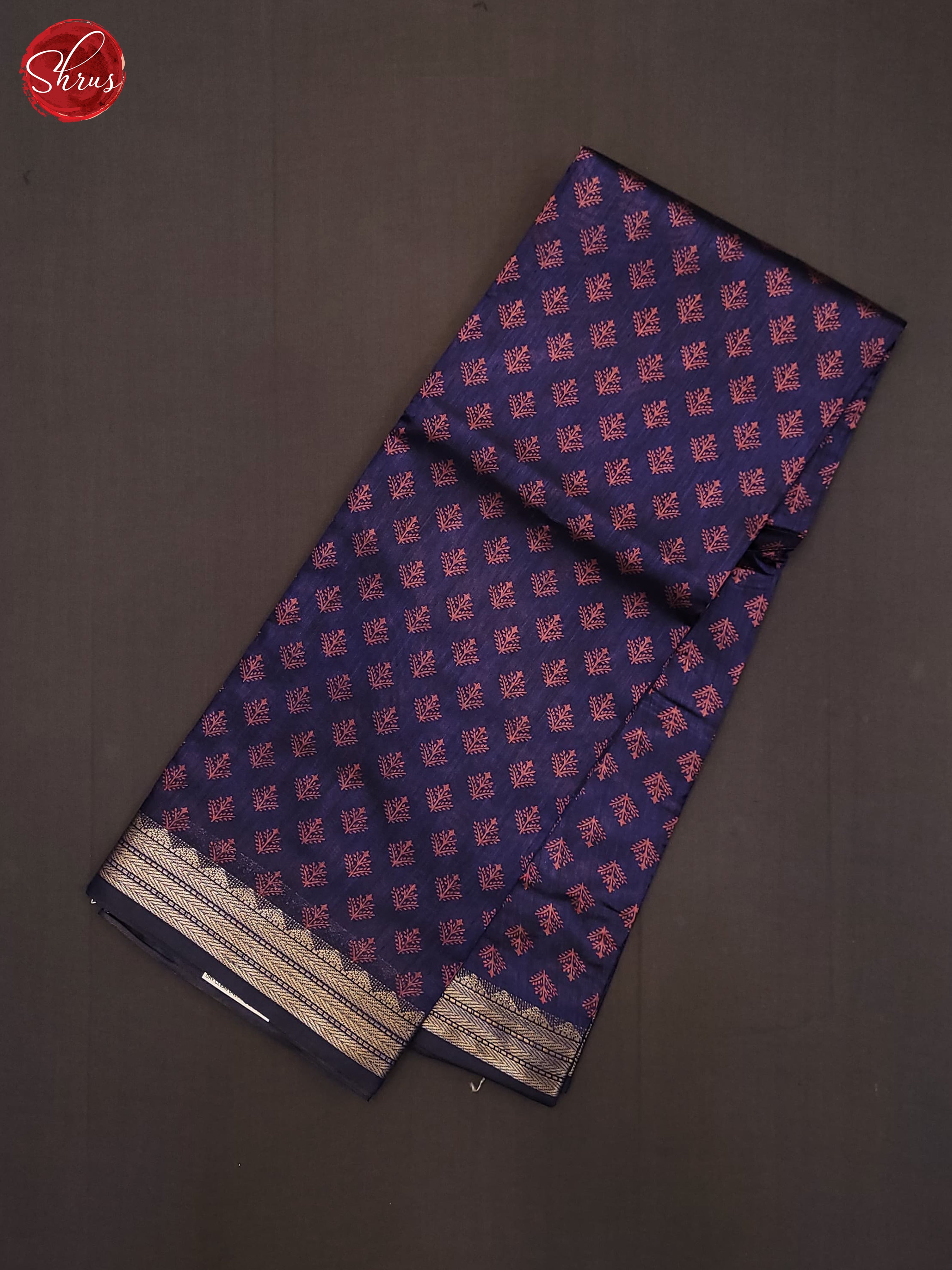 Blue & Pink -Semi Matka Cotton Saree - Shop on ShrusEternity.com
