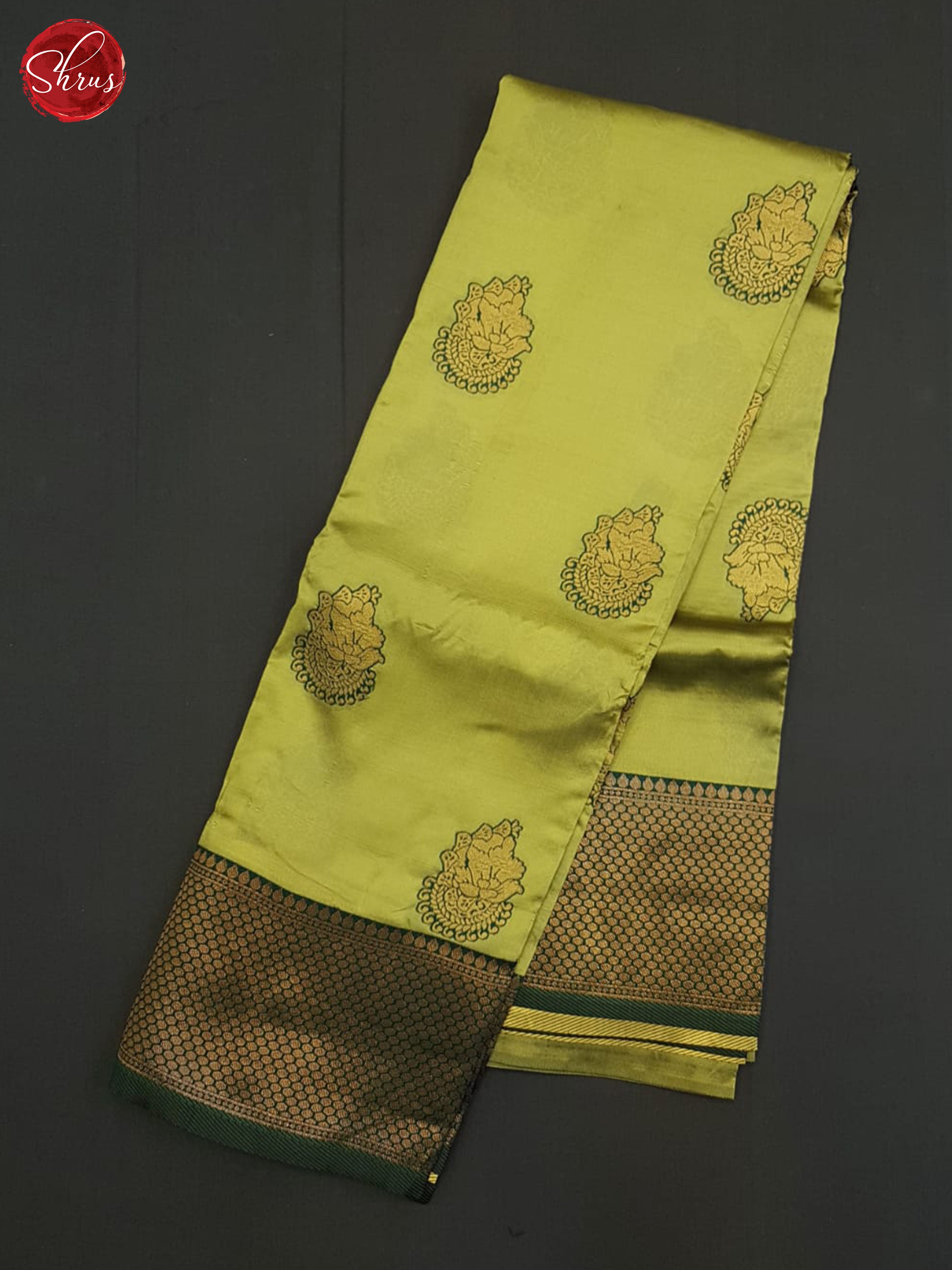 Light Green and green-Semi soft silk saree - Shop on ShrusEternity.com