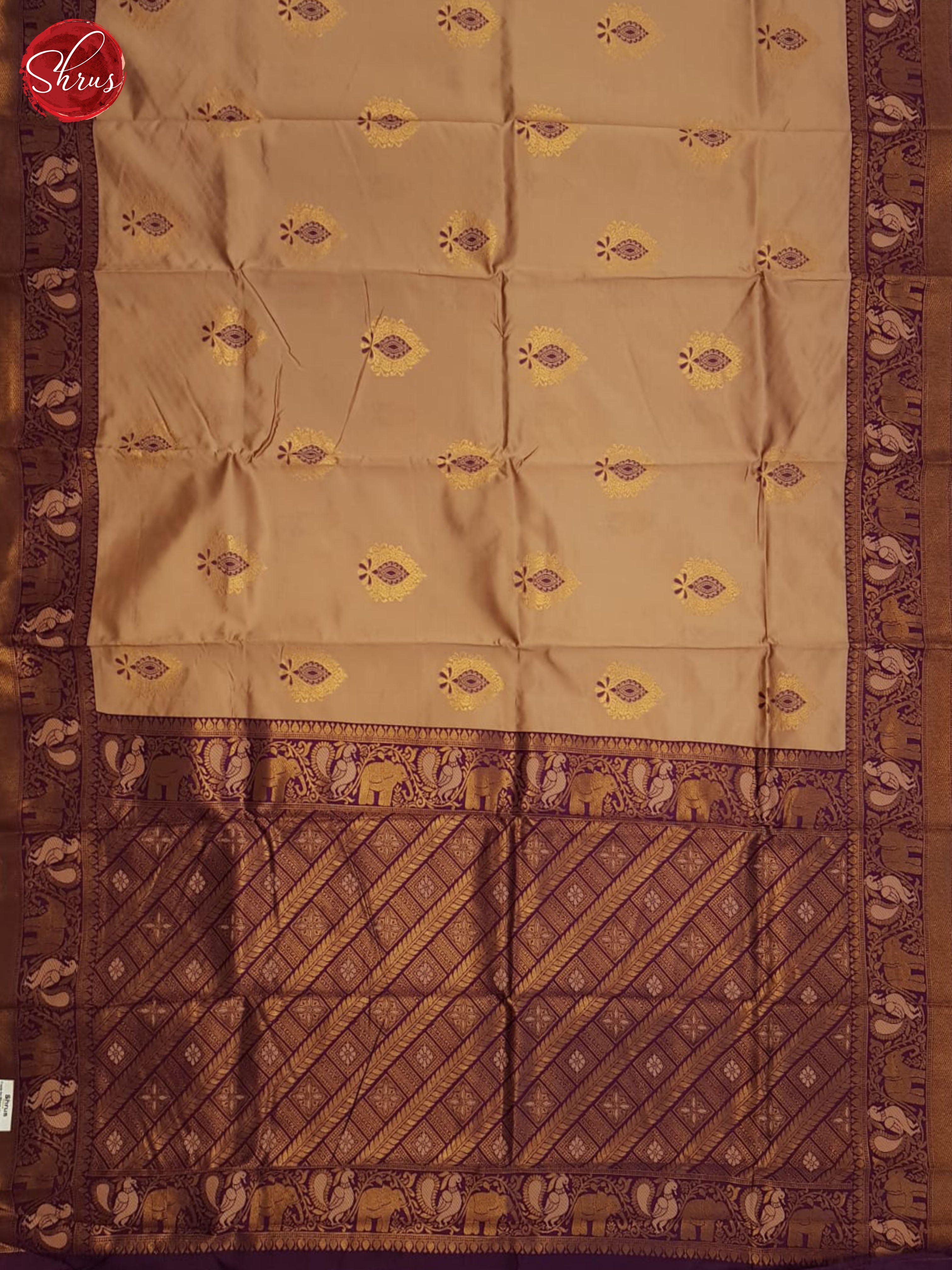 Dusty Onion Pink And Purple-Semi soft silk saree - Shop on ShrusEternity.com