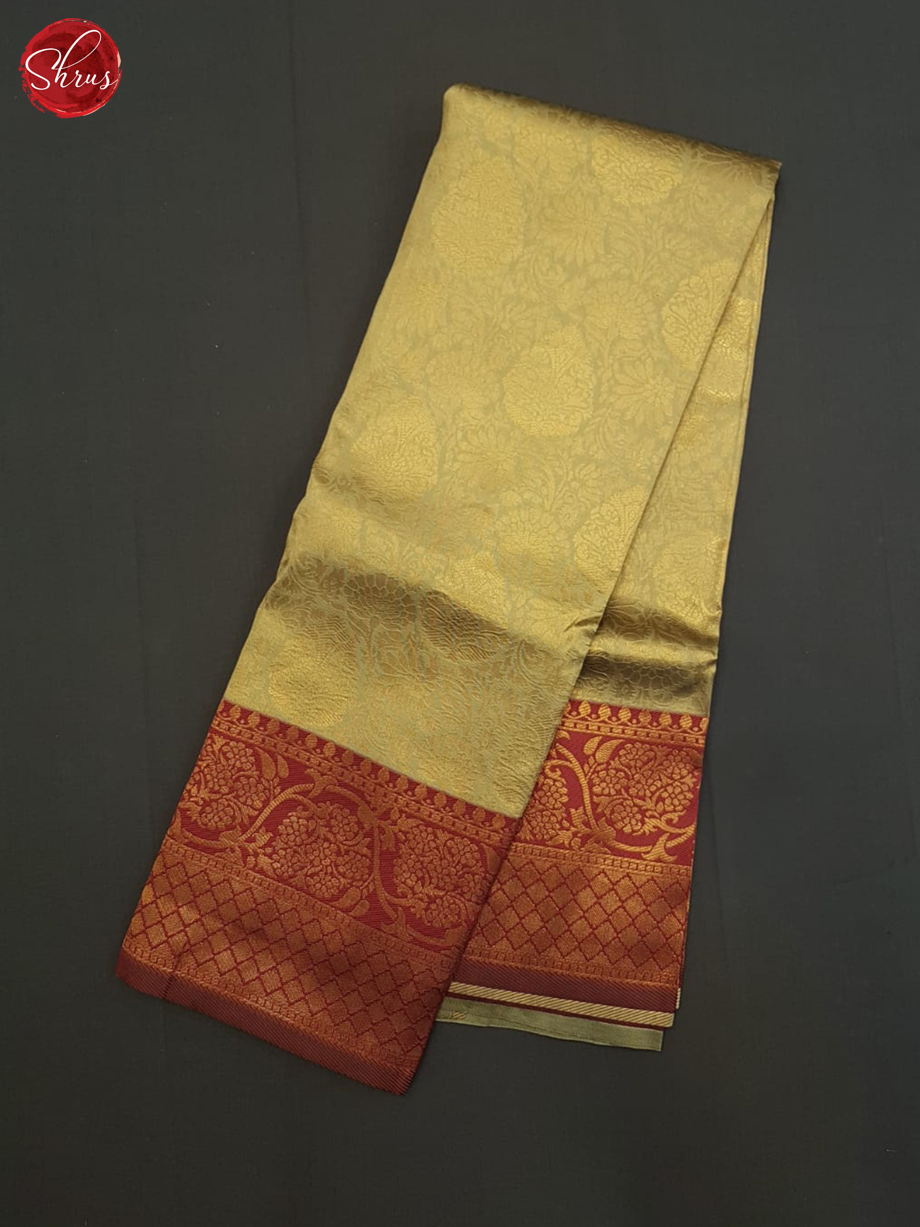Grey And Arraku Maroon-Semi Soft silk Saree - Shop on ShrusEternity.com