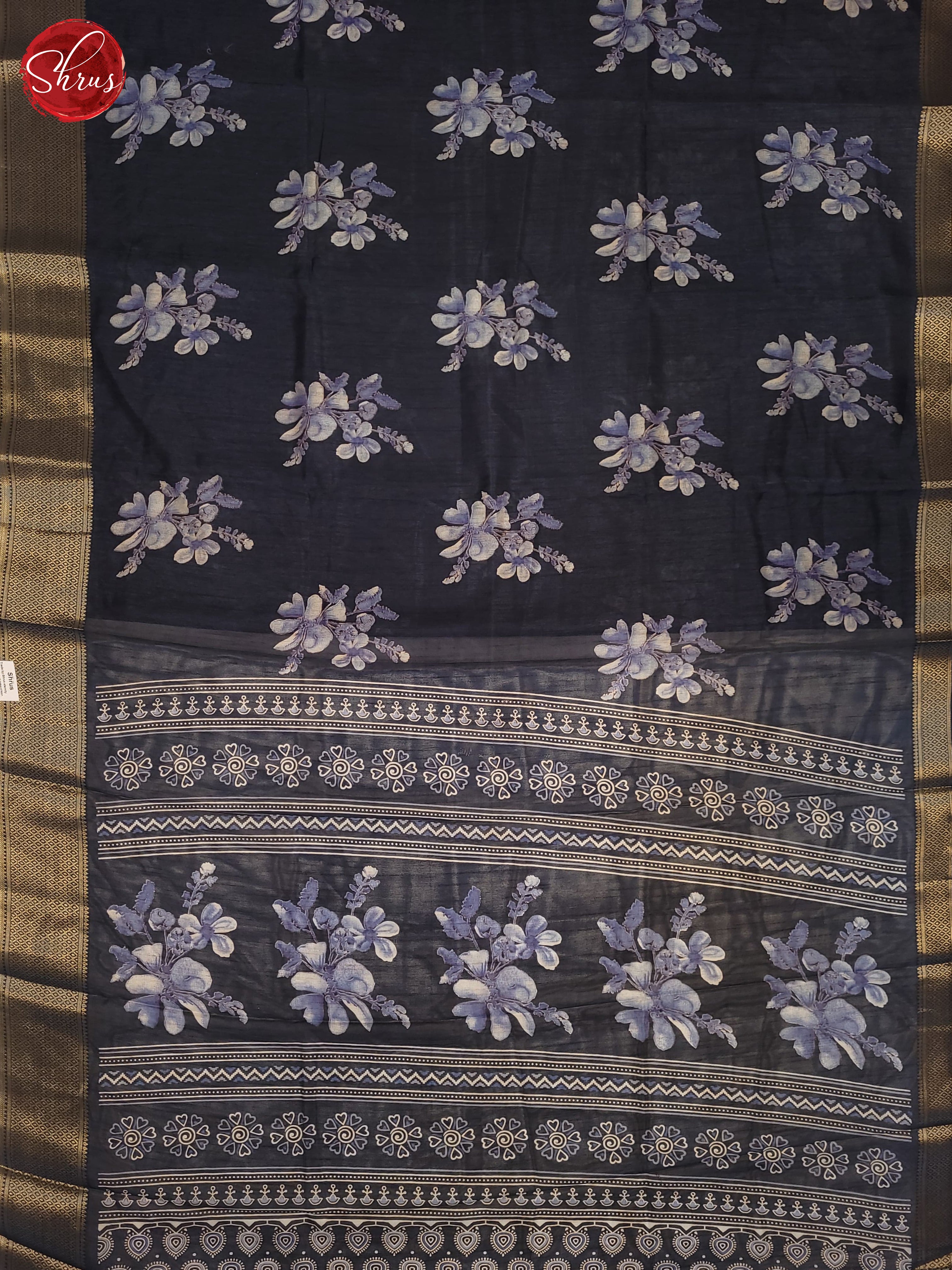 Grey(Single Tone) - Semi Crepe Saree - Shop on ShrusEternity.com