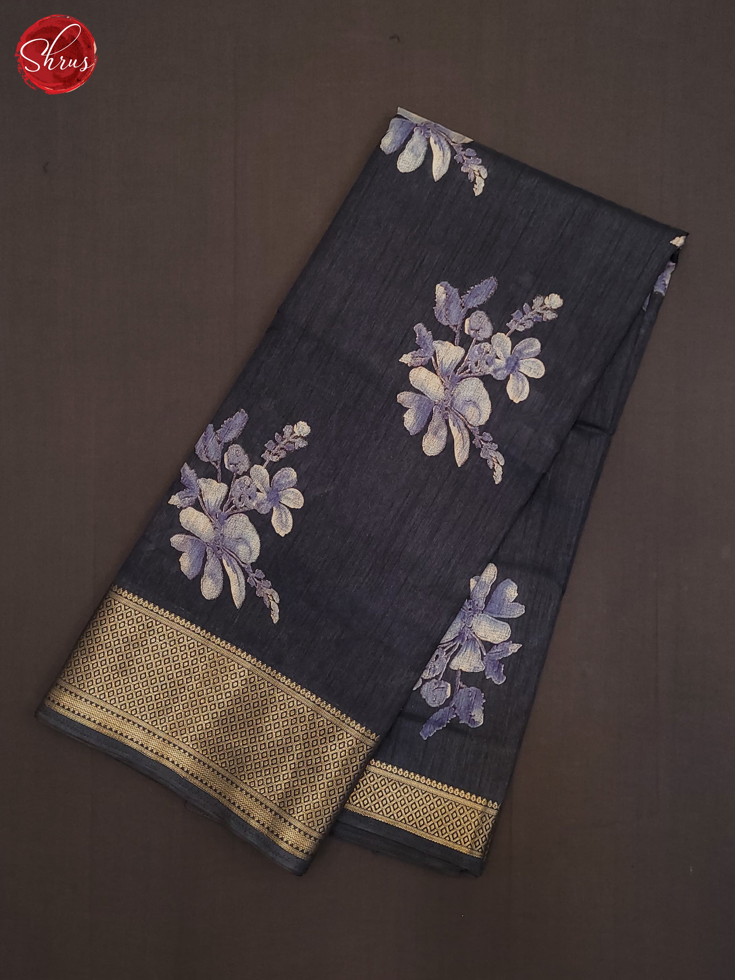Grey(Single Tone) - Semi Crepe Saree - Shop on ShrusEternity.com