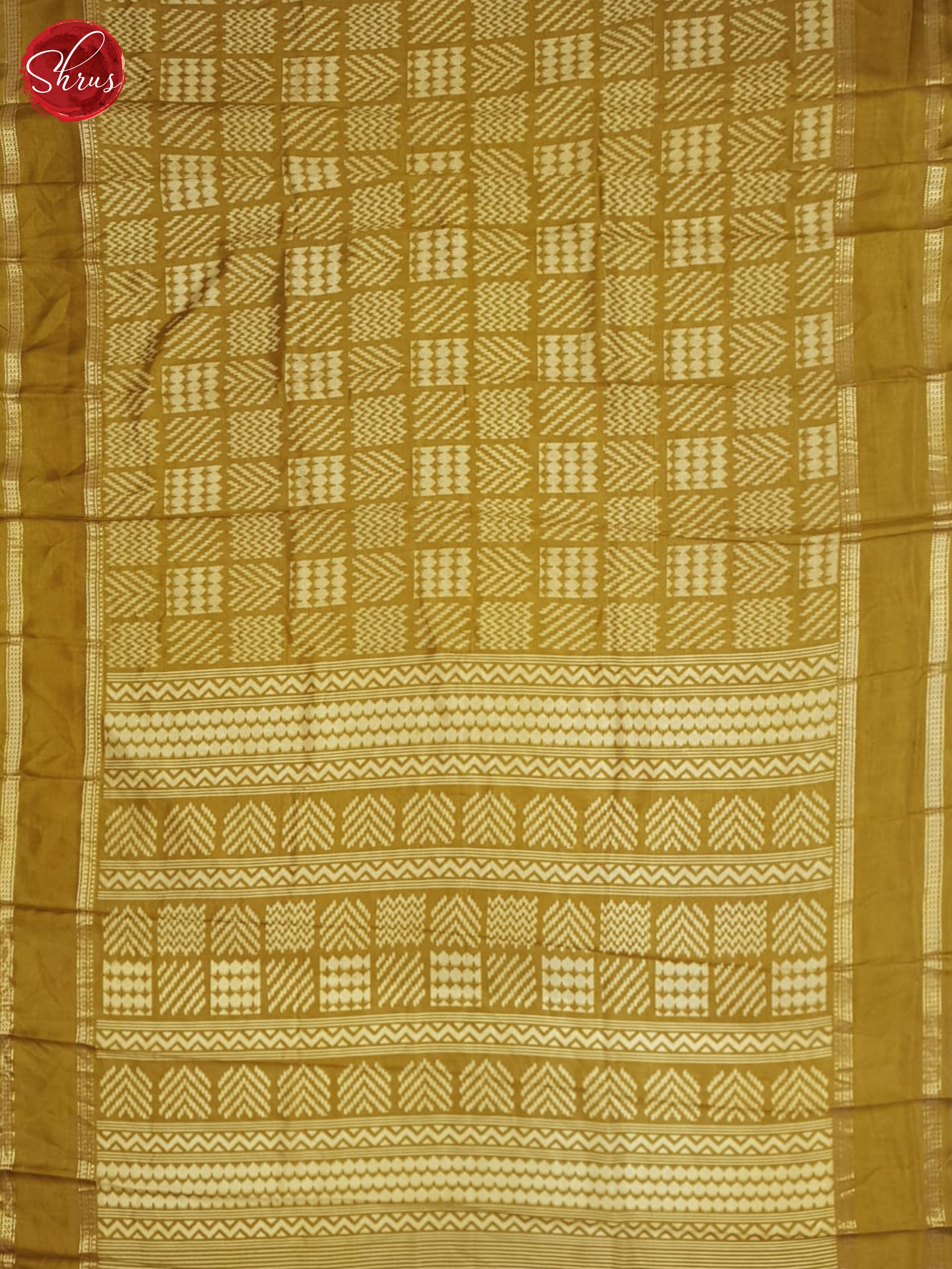 Mustard(single tone)- Semi crepe saree - Shop on ShrusEternity.com