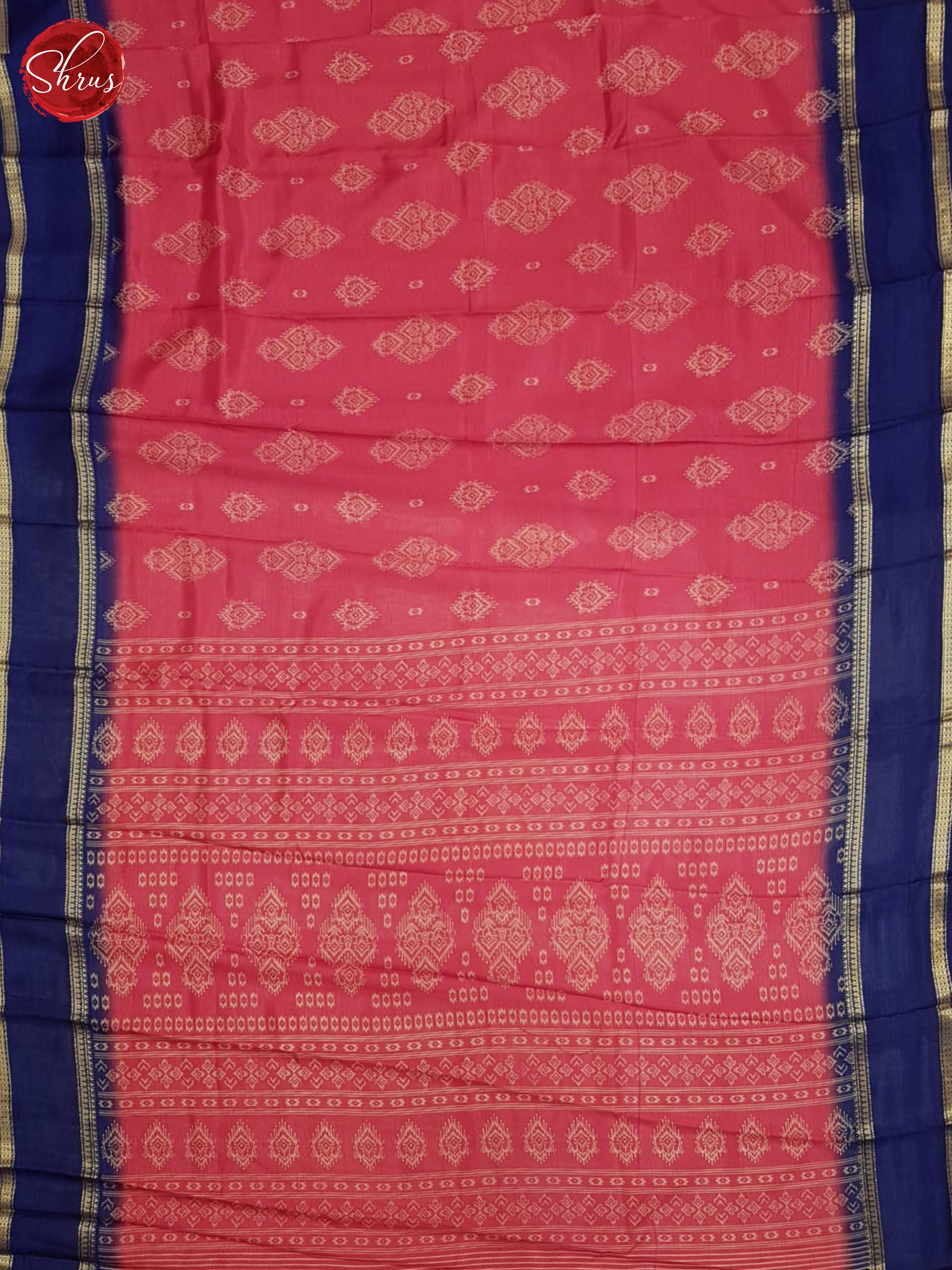 Pink And Blue-Semi crepe saree - Shop on ShrusEternity.com