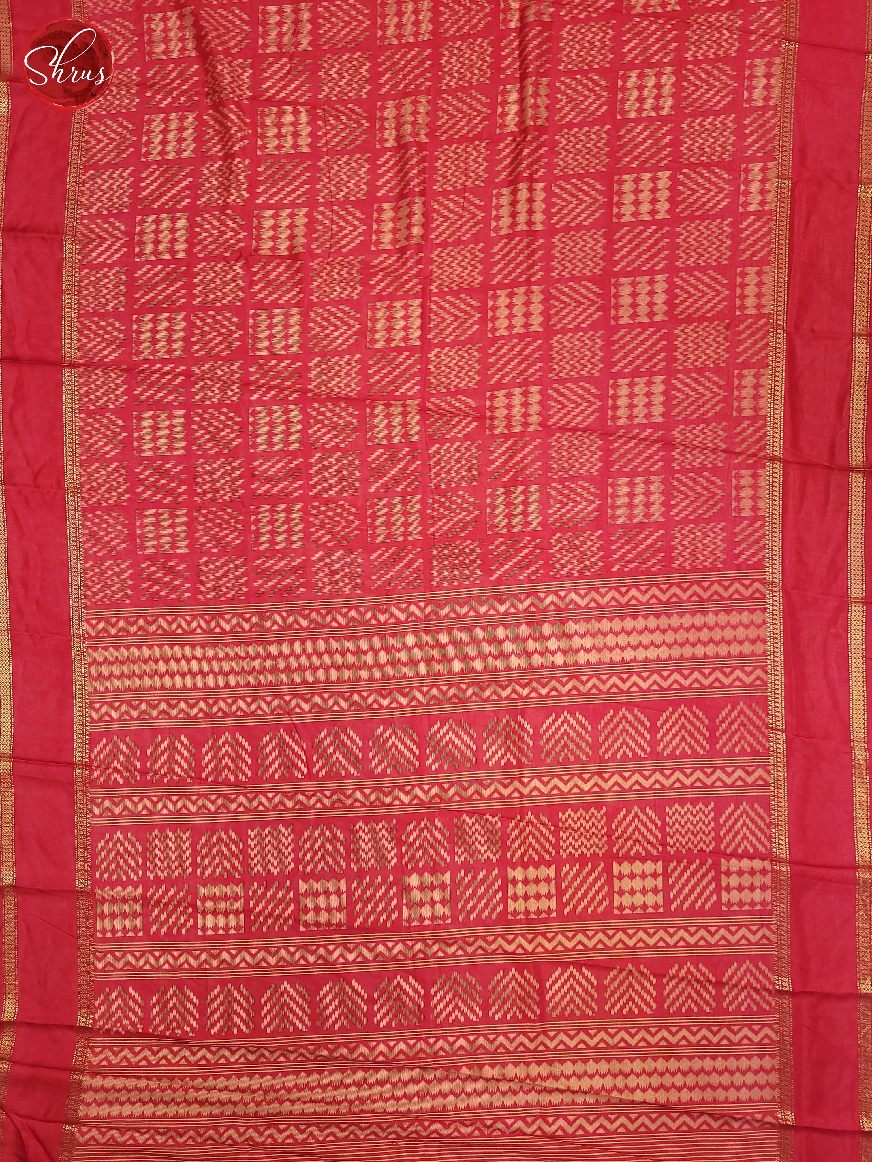 Pink(Single Tone)- Semi Crepe Saree - Shop on ShrusEternity.com