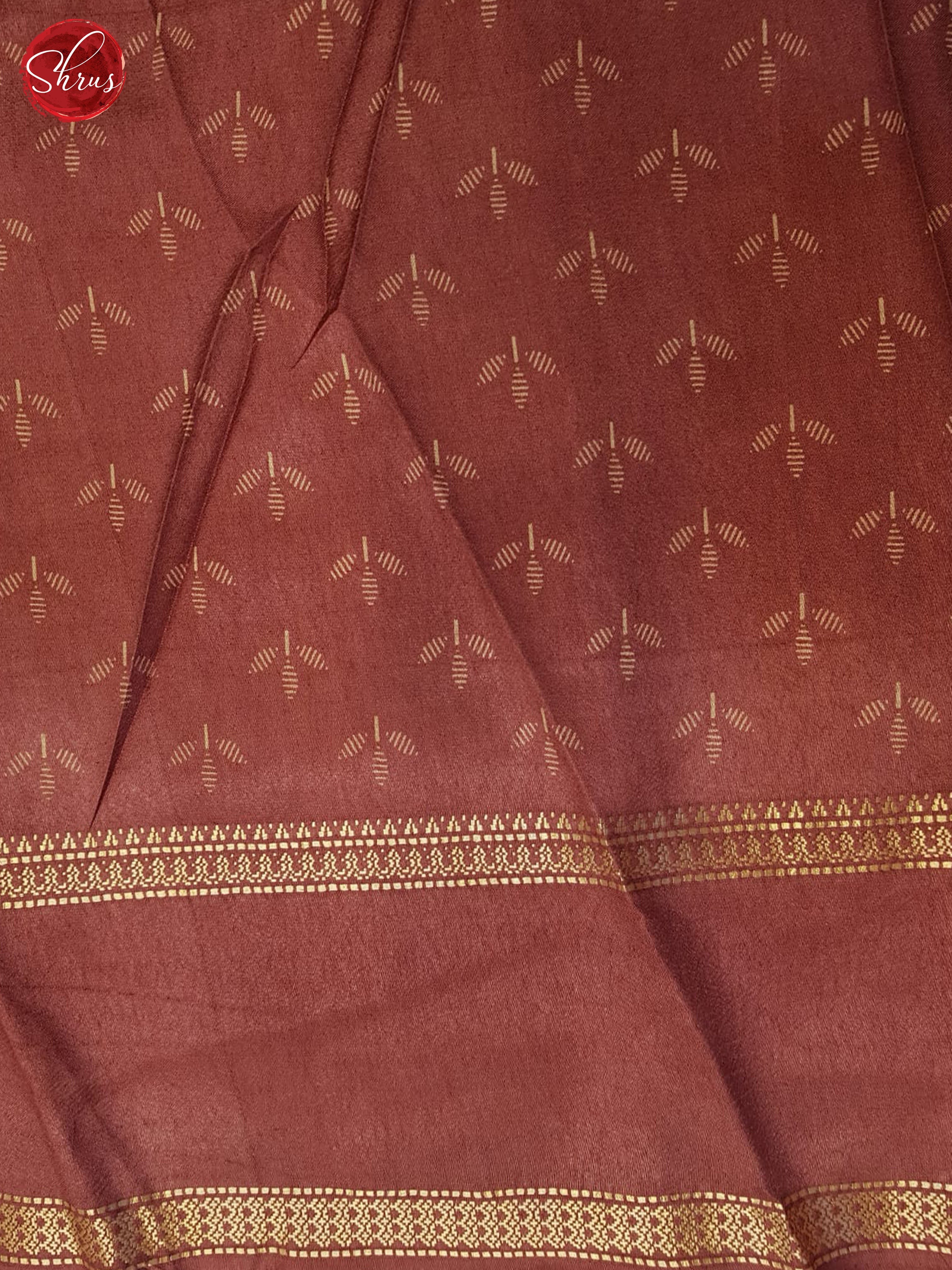 Dusty Maroon(single tone)- Semi crepe saree - Shop on ShrusEternity.com