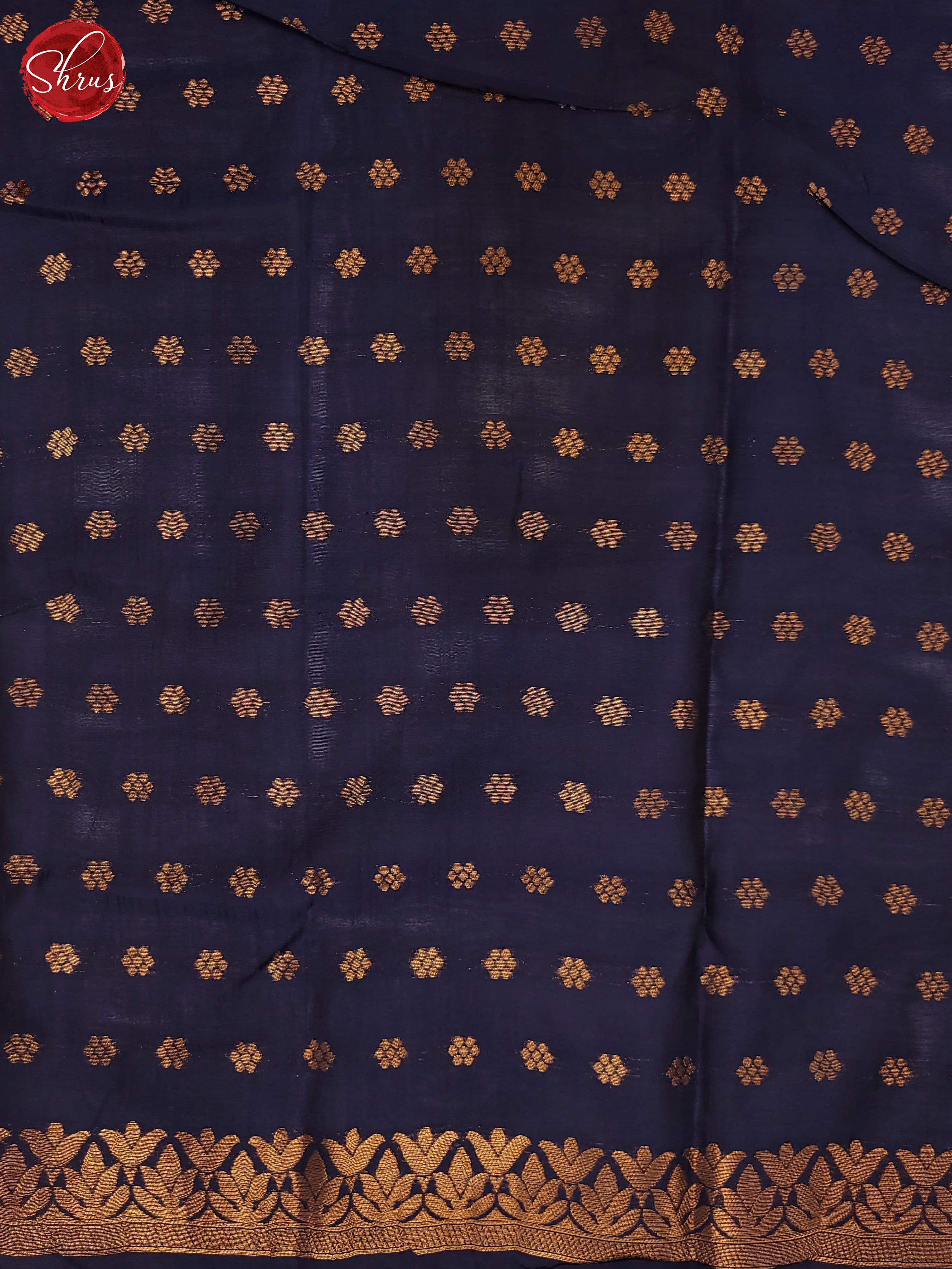 Pastel Blue & Blue- Semi Soft Silk Saree - Shop on ShrusEternity.com