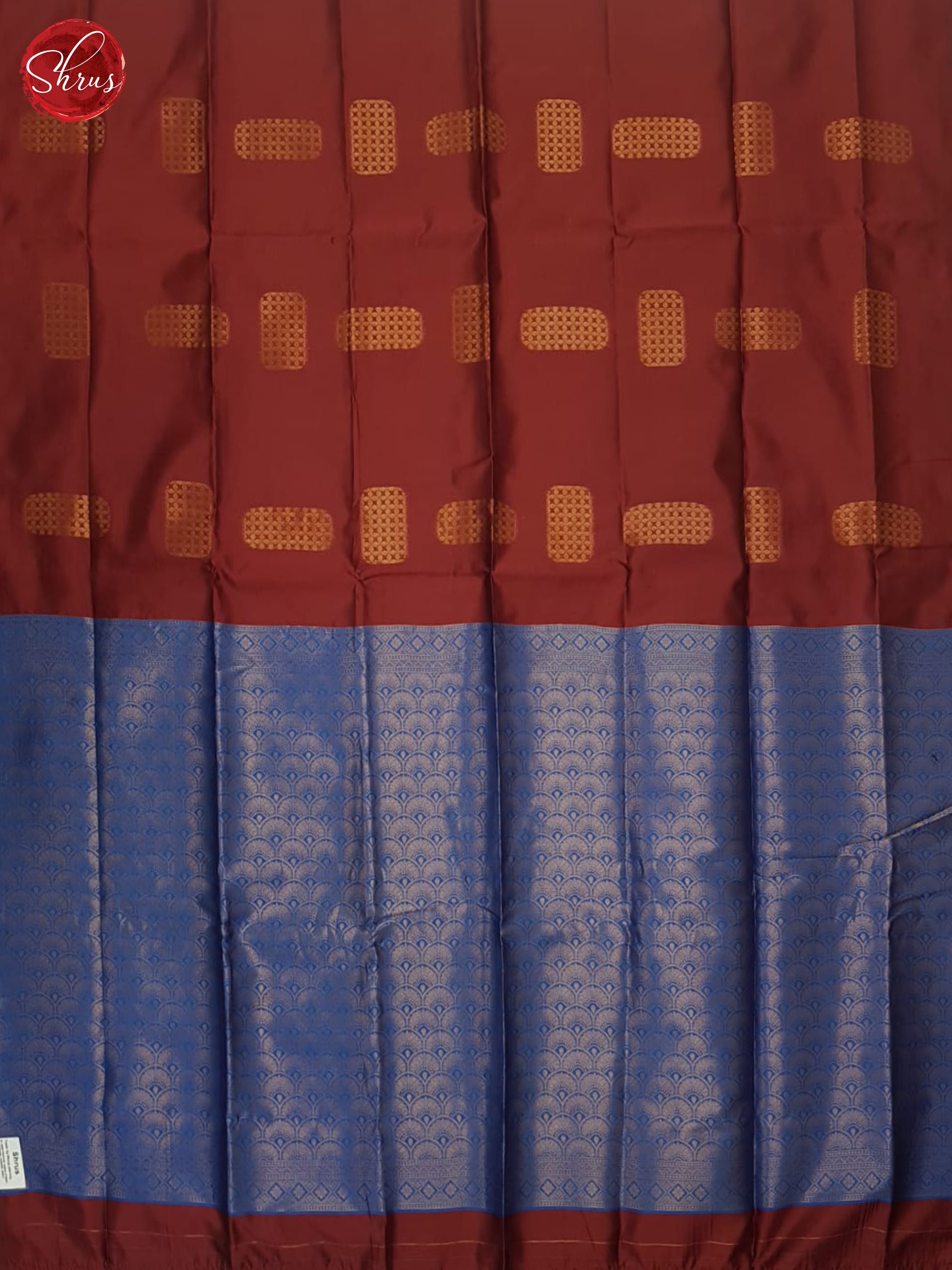 Arakku Maroon And Blue- Semi Soft Silk Saree - Shop on ShrusEternity.com