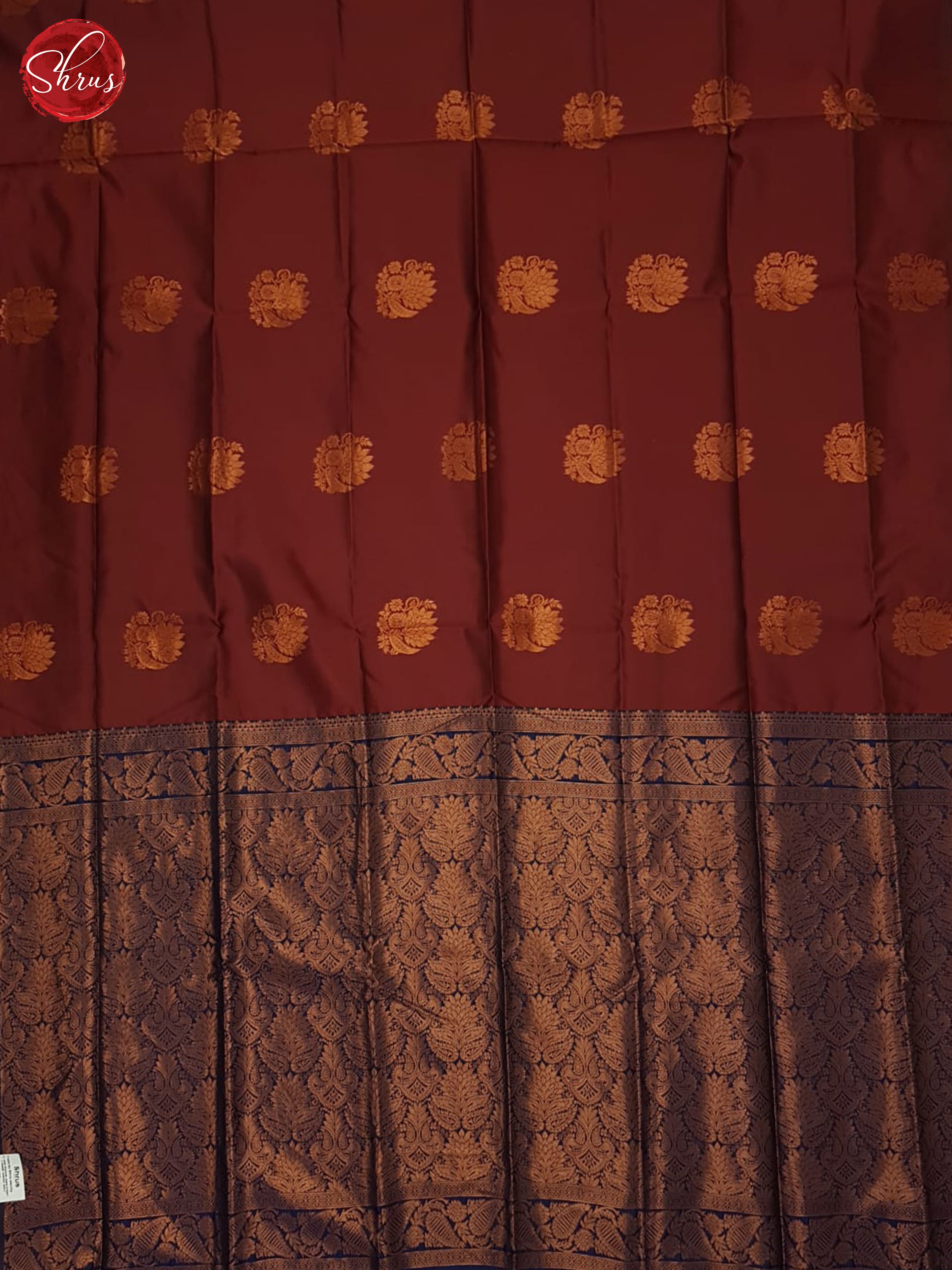 arakku maroon and blue - Semi Soft Silk Saree - Shop on ShrusEternity.com