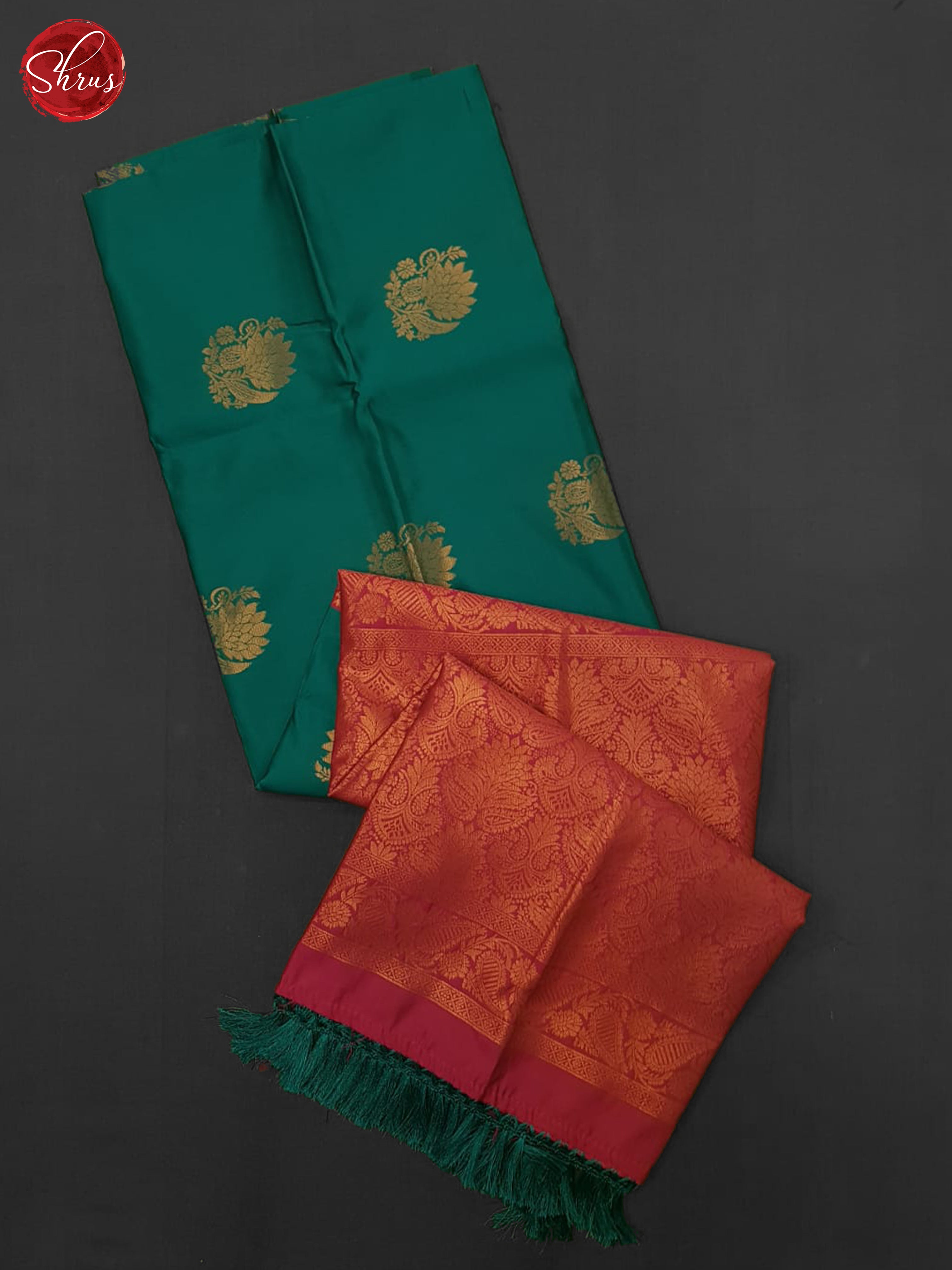 Green & Pink - Semi Softsilk Saree - Shop on ShrusEternity.com
