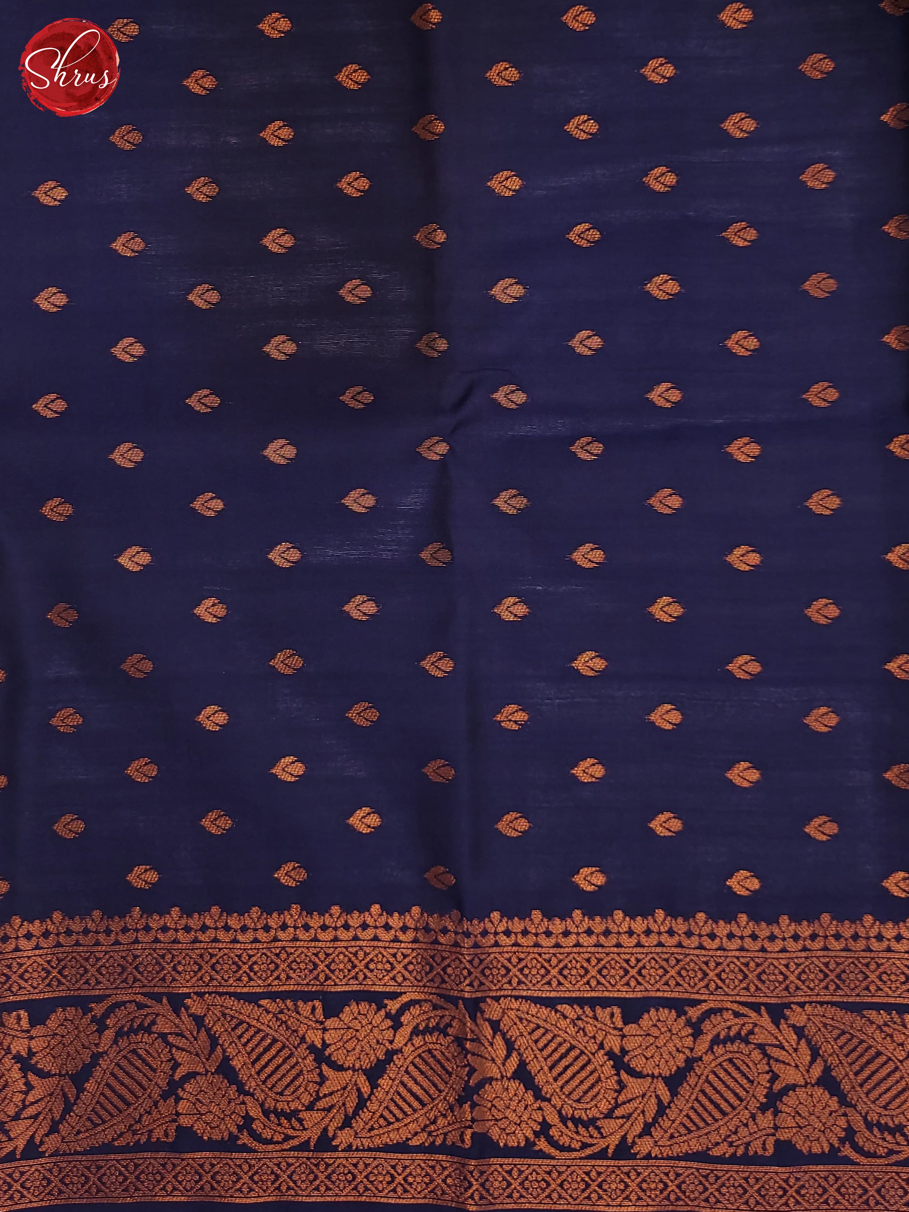 Pastel Blue & Blue - Semi Soft Silk Saree - Shop on ShrusEternity.com