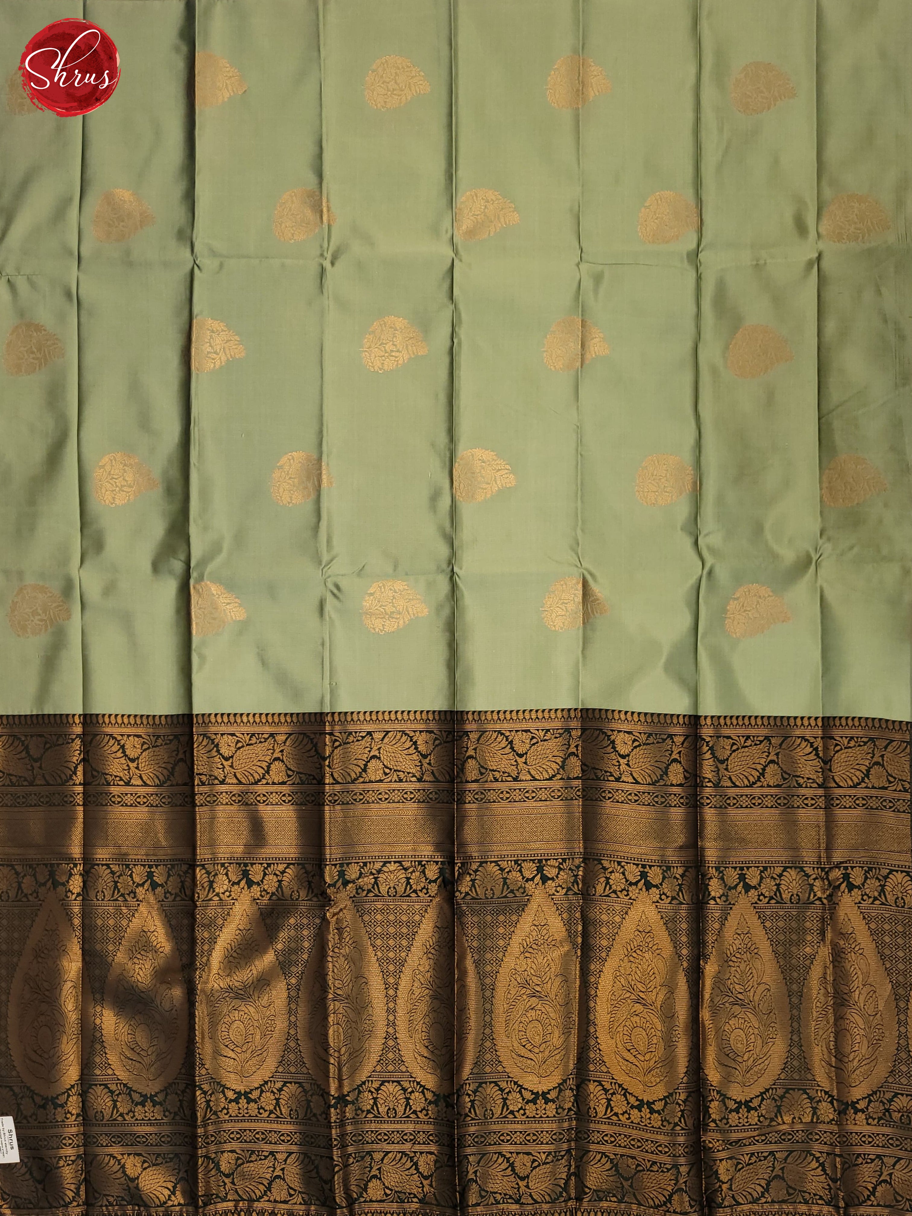 Pista Green & Green- Semi Soft Silk Saree - Shop on ShrusEternity.com